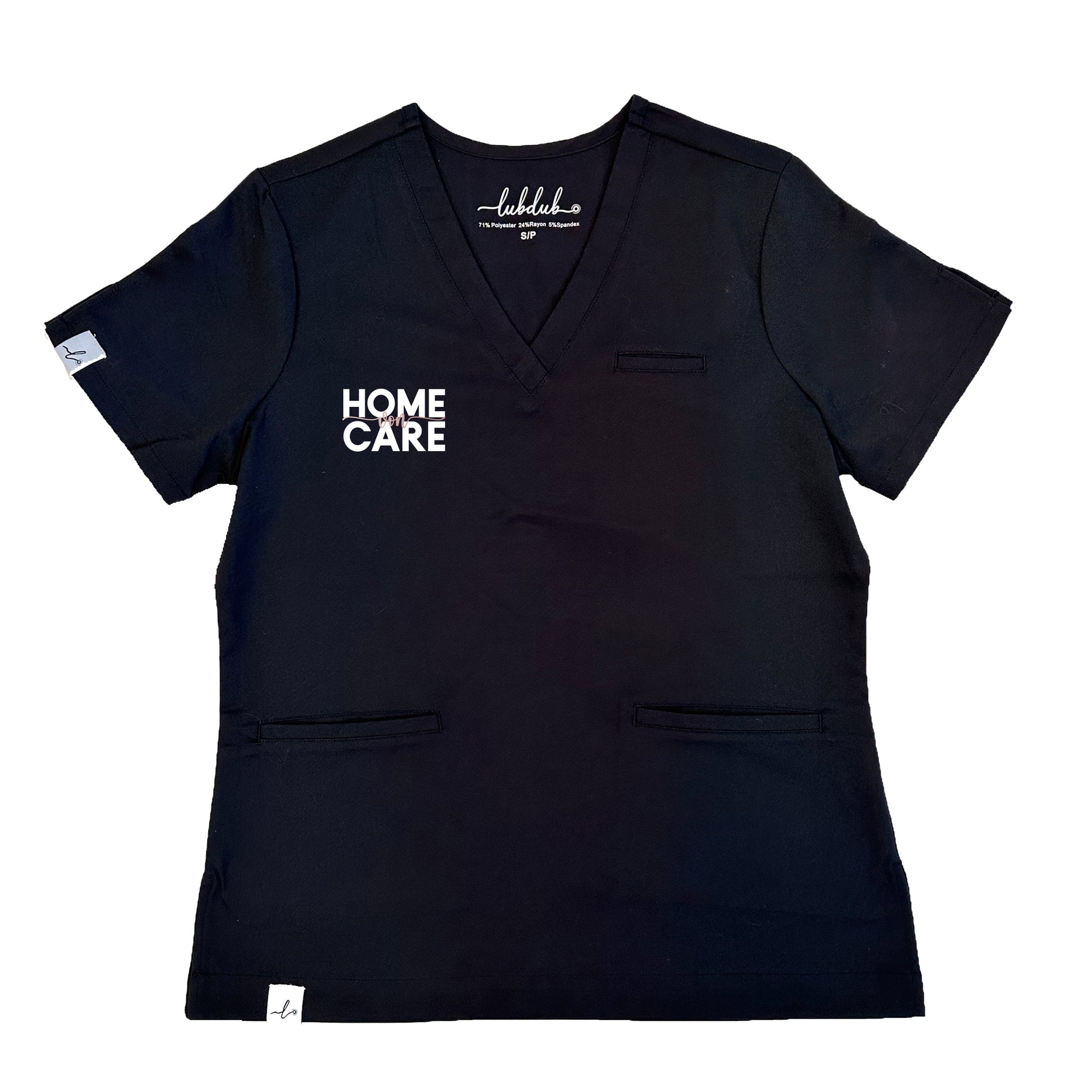 Von Home Care - ONA Local 7 - Codi Scrub Top - Lubdub Apparel