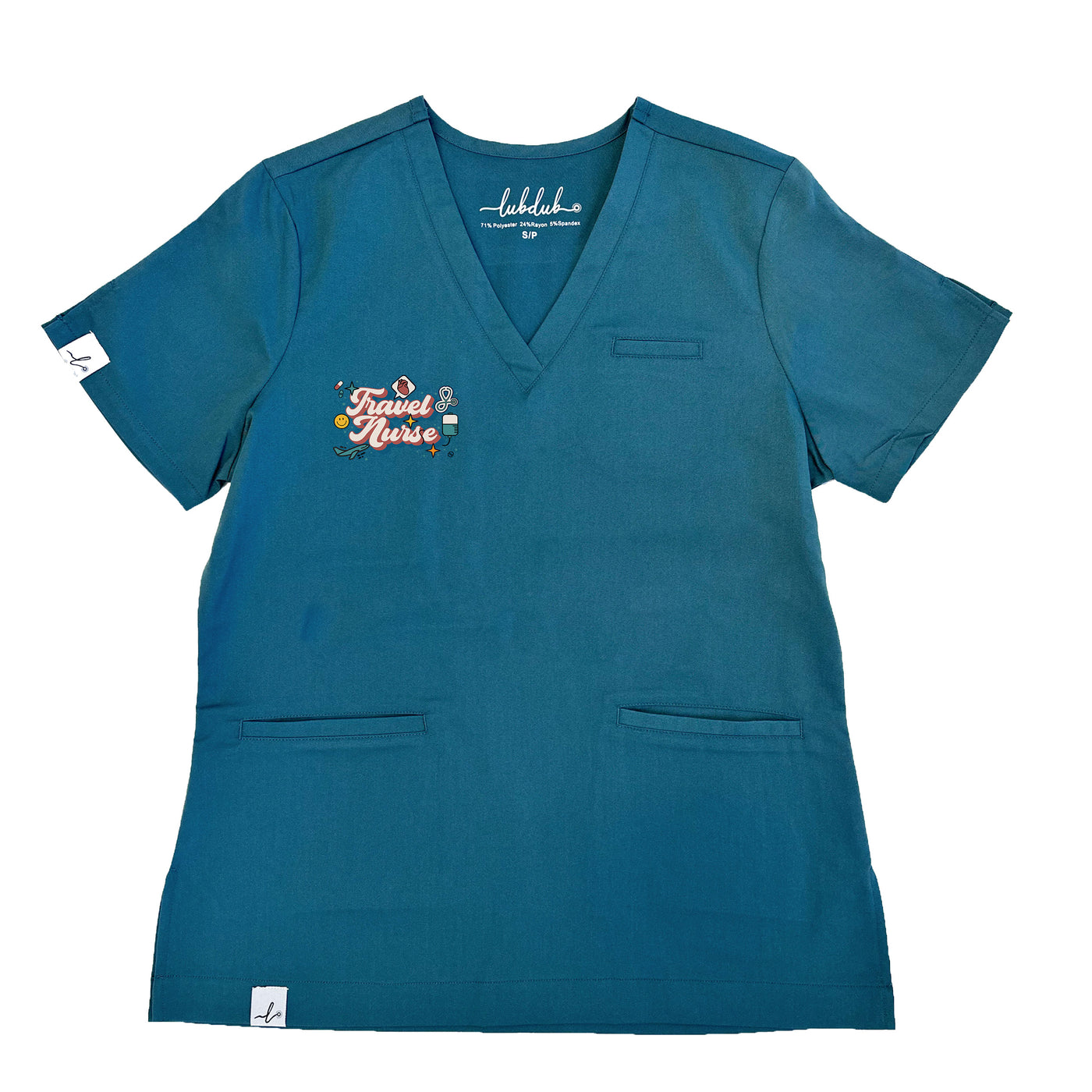 Travel Nurse Retro - Codi Scrub Top