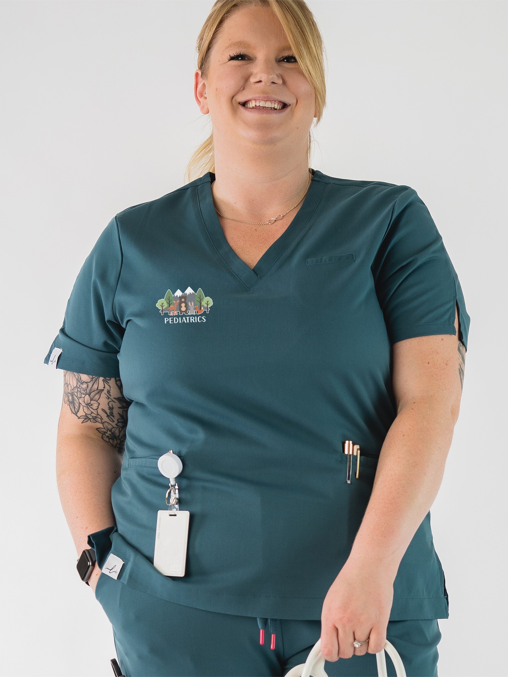 Stanton Hospital Yellowknife - Pediatrics - Codi Scrub Top