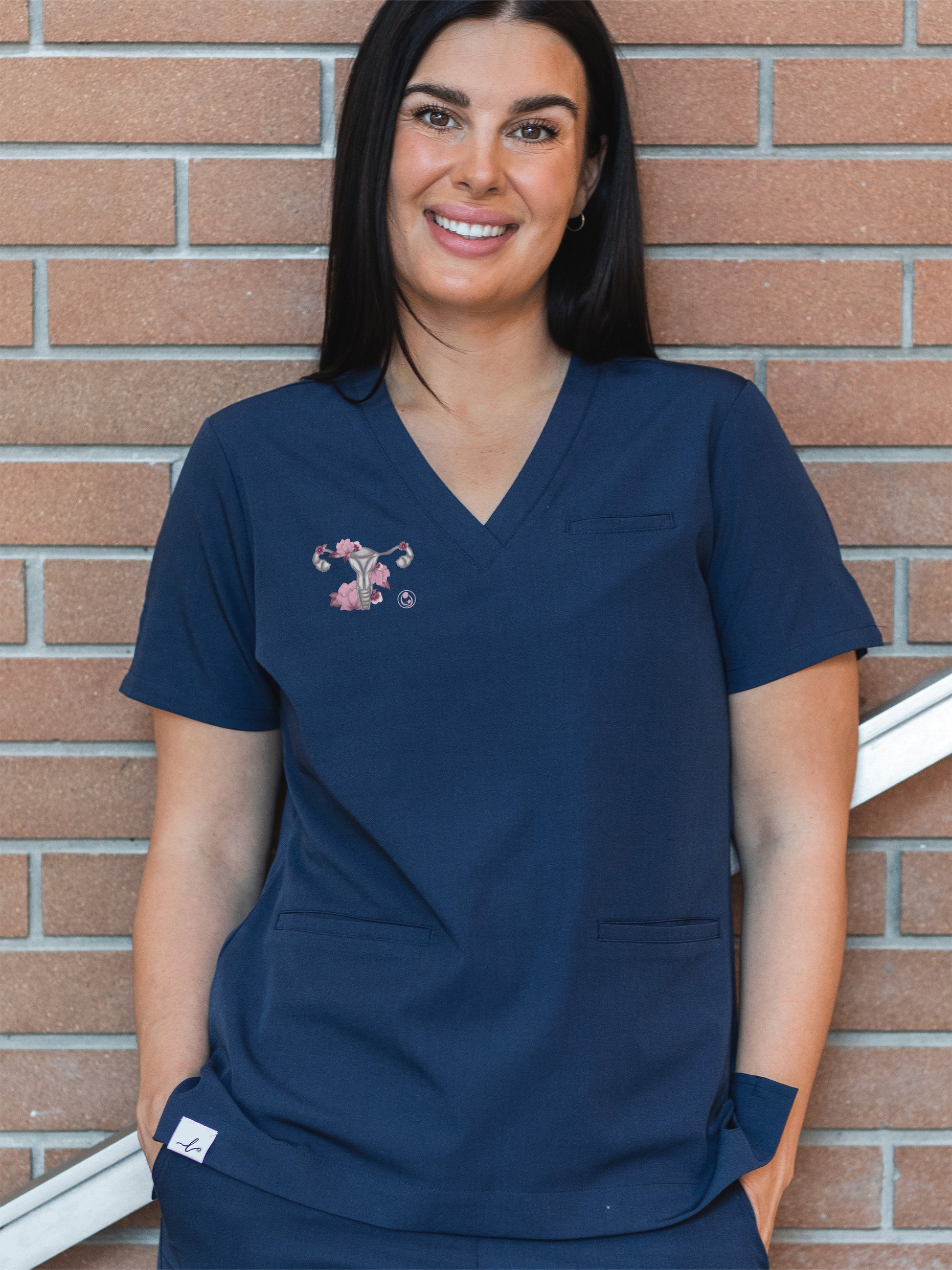 The Mama Coach - Codi Scrub Top - Lubdub Apparel