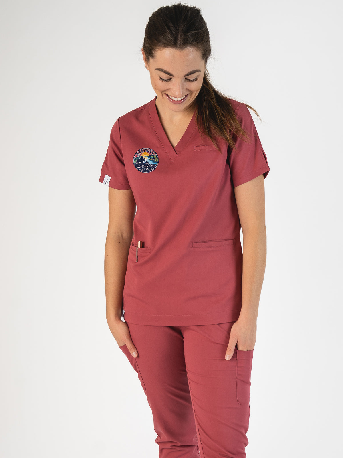 Provincial Travel Nurse Team - Codi Scrub Top