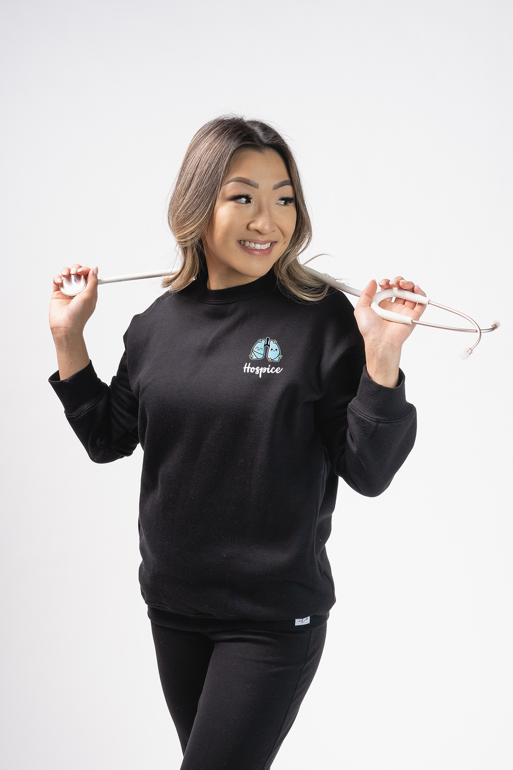 Kawaii - Pocketed Crew Sweatshirt