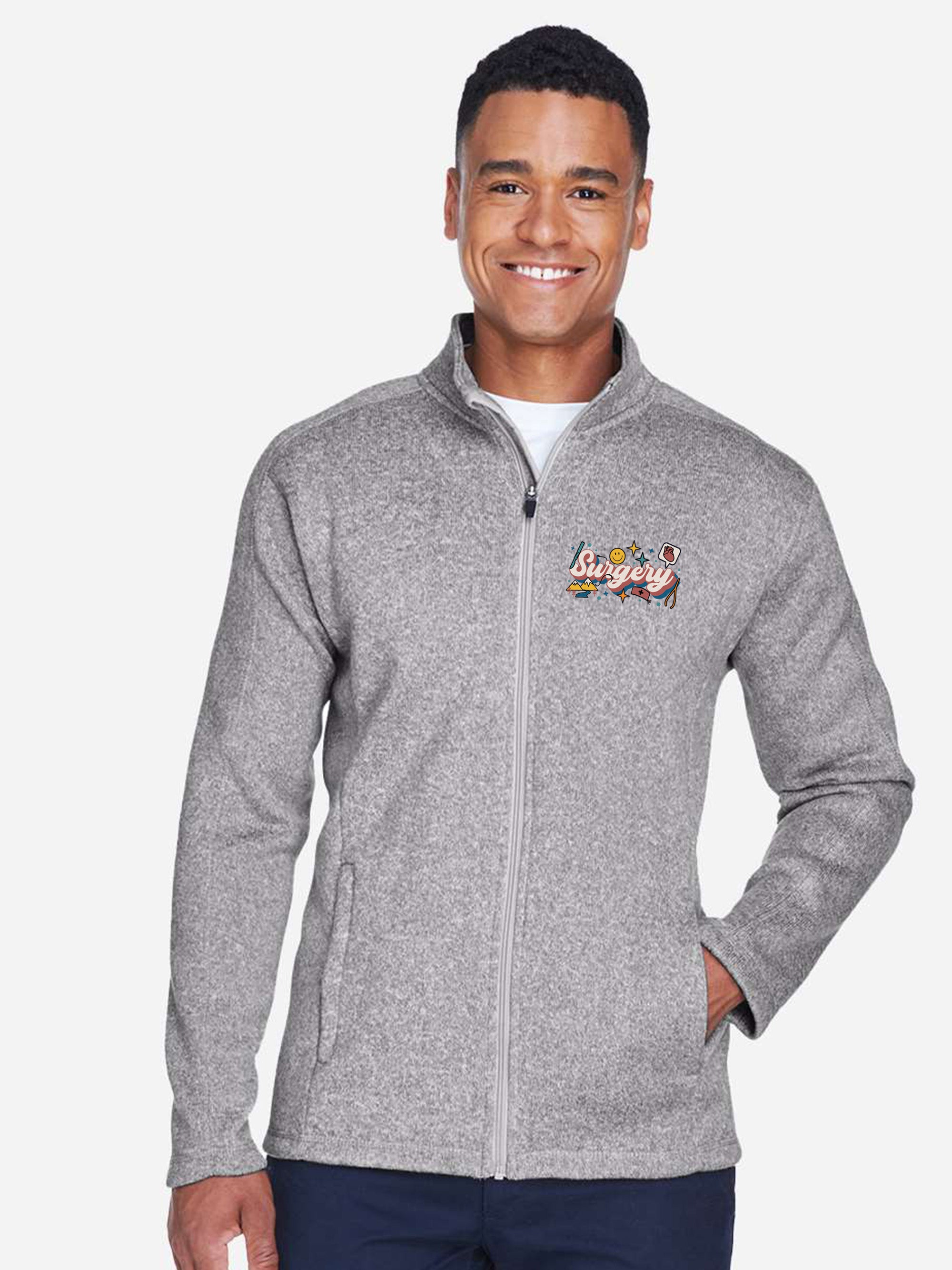 University Hospital of Northern British Columbia - Round 6 - DreamKnit Warm up Jacket - Men's