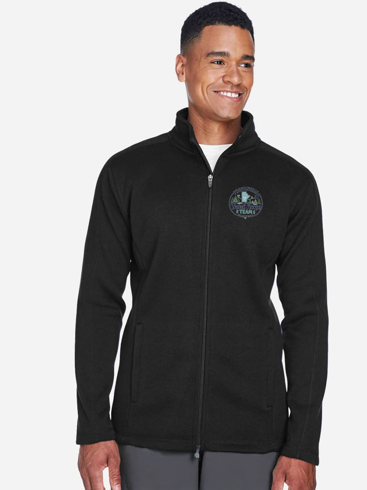 Provincial Travel Nurse Team - DreamKnit Warm up Jacket - Men's