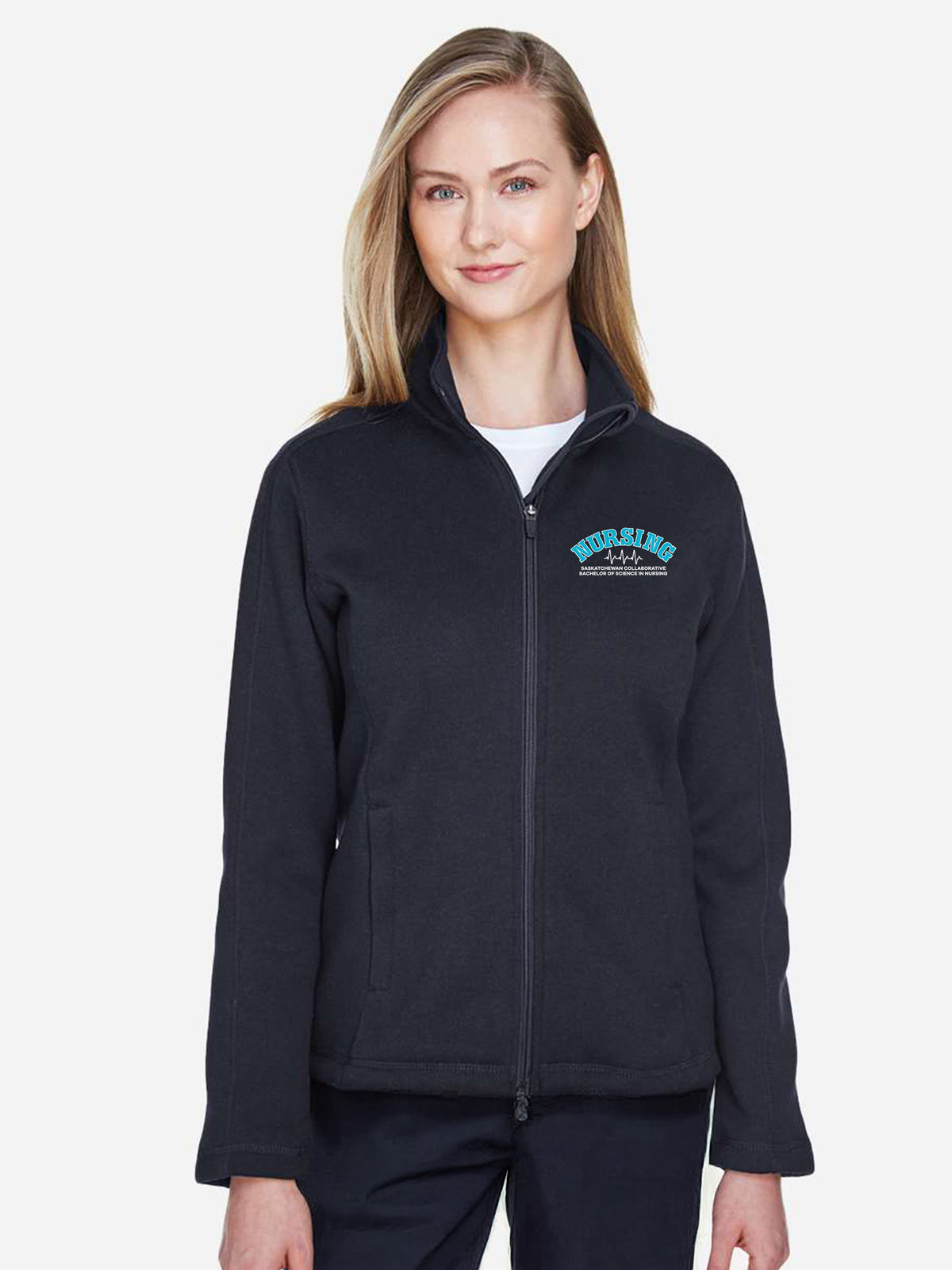 Saskatchewan Polytechnic Student Nurses Society (SNSS) - DreamKnit Warm up Jacket - Women's