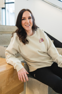 Floral Sketch - Non-Pocketed Crew Sweatshirt