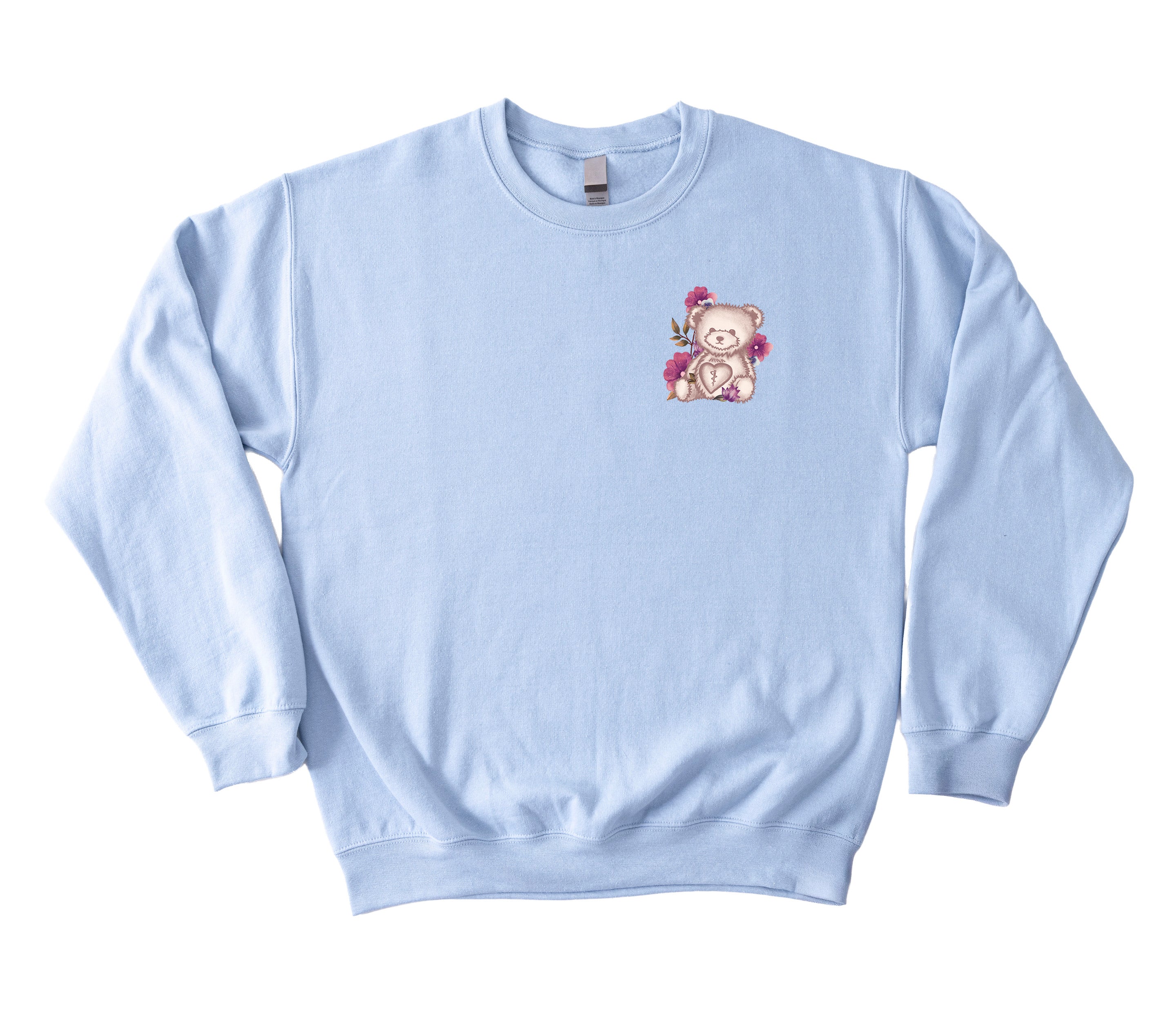 Floral Sketch - Non-Pocketed Crew Sweatshirt