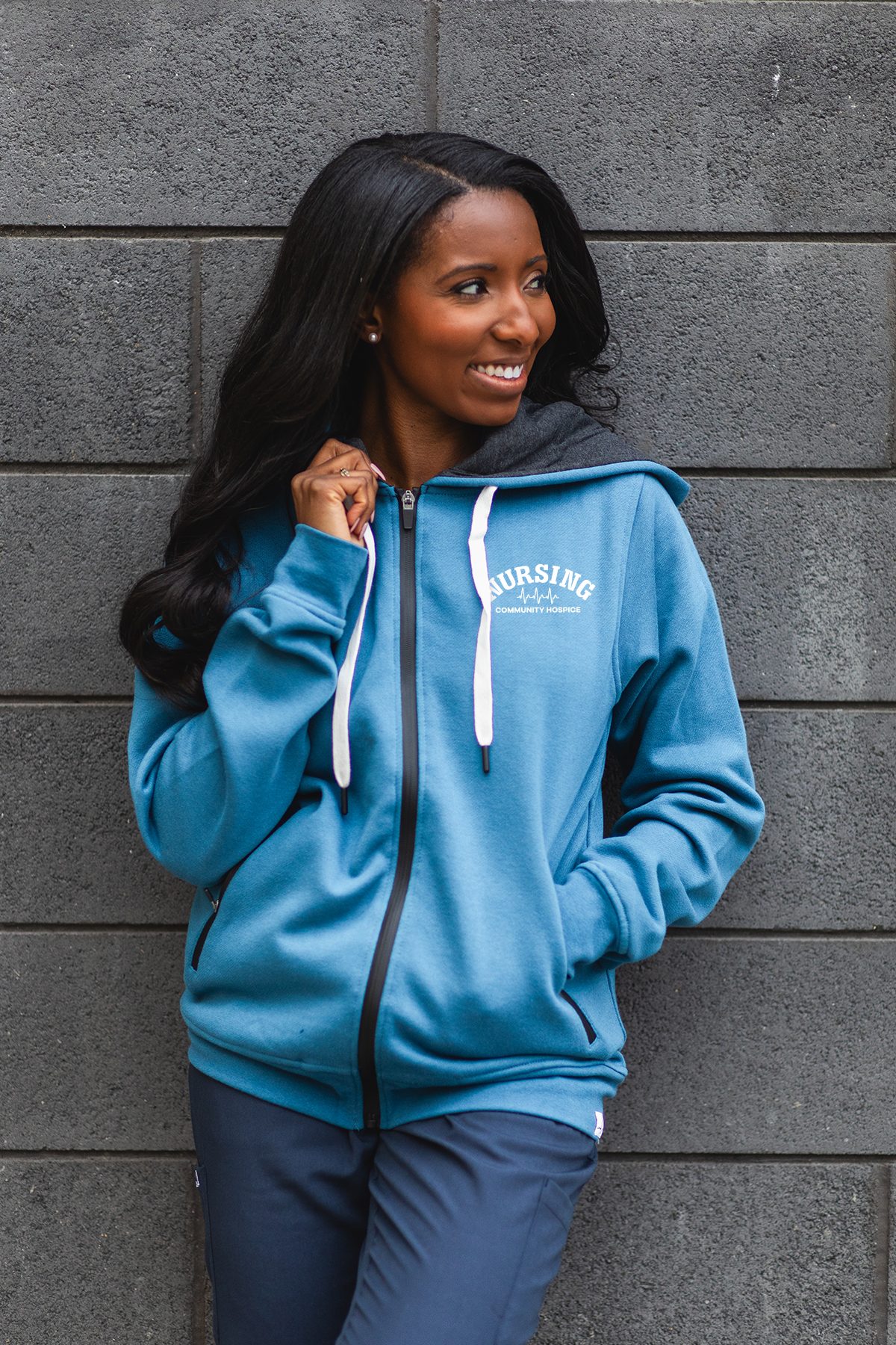 Nursing Community Hospice - ONA Local 7 - PRN Lux Hoodie - Lubdub Apparel