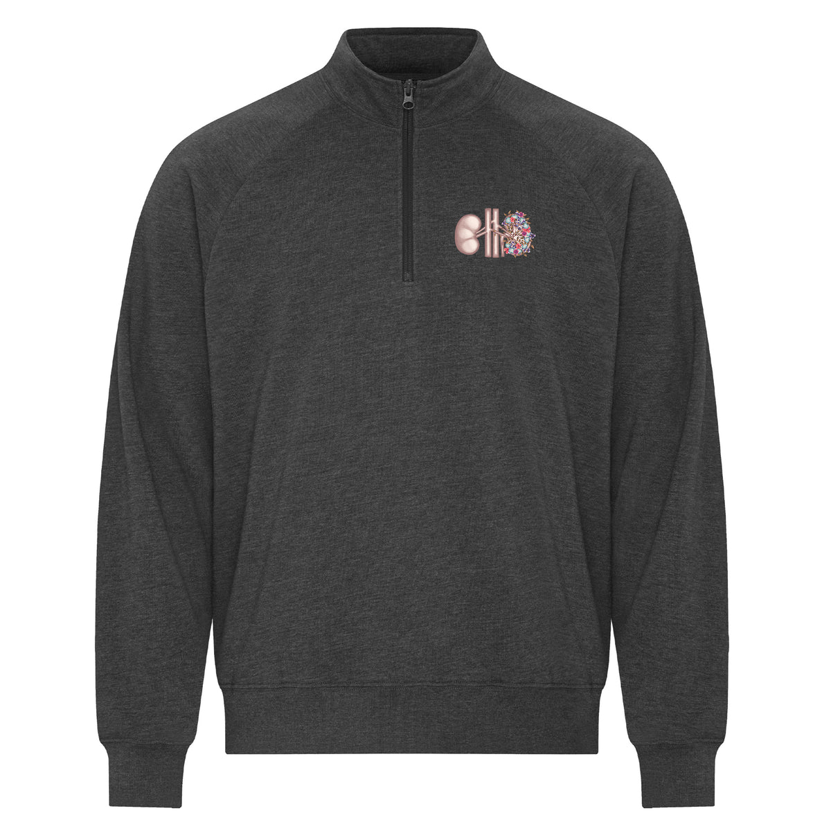 Floral Sketch - Featherweight 1/4 Zip Sweatshirt