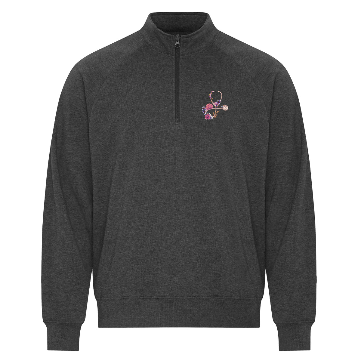 Floral Sketch - Featherweight 1/4 Zip Sweatshirt
