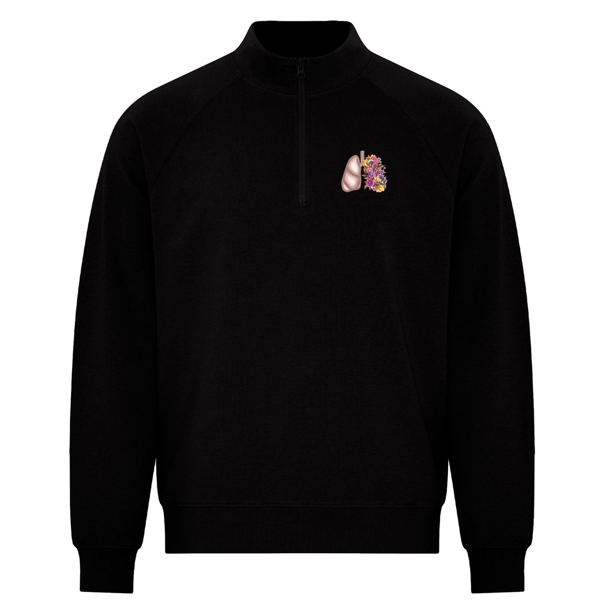 Floral Sketch - Featherweight 1/4 Zip Sweatshirt