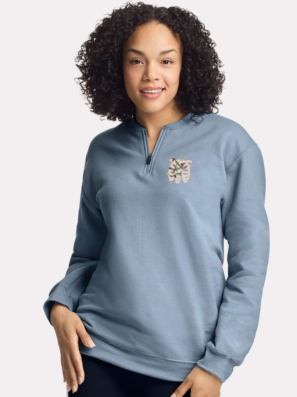 Medical Holiday - 1/4 Zip Crew Sweatshirt