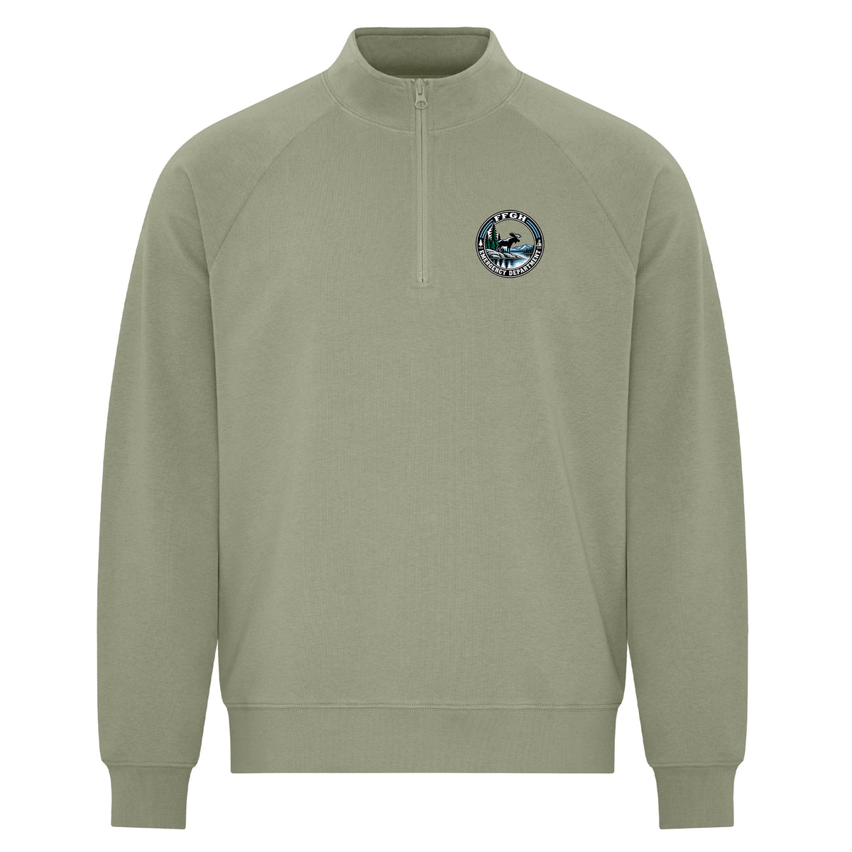 Flin Flon General Hospital Emergency Department - Featherweight 1/4 Zip Sweatshirt
