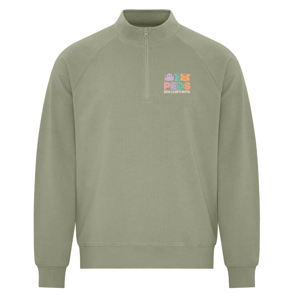 Queen Elizabeth Hospital Peds - Featherweight 1/4 Zip Sweatshirt