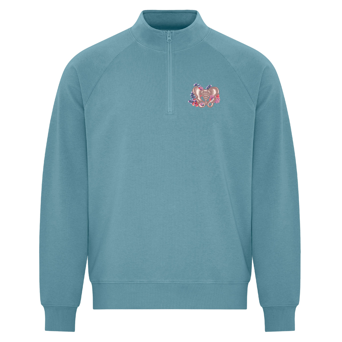 Floral Sketch - Featherweight 1/4 Zip Sweatshirt
