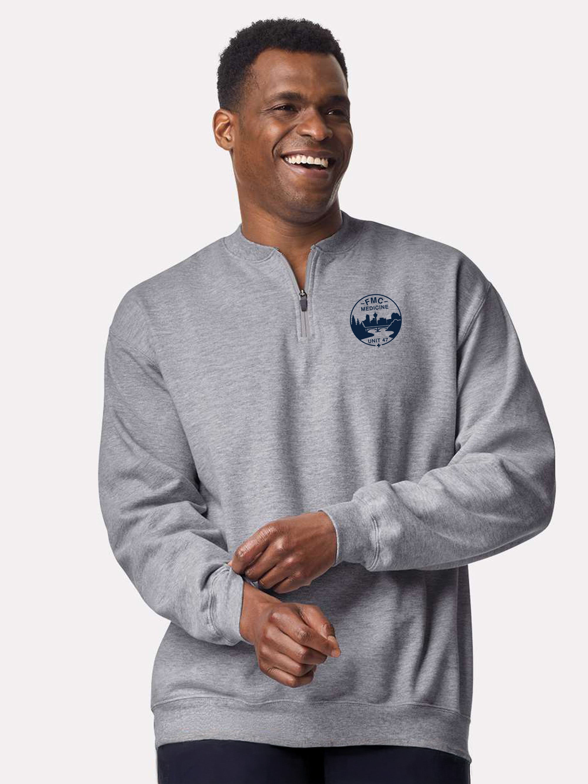 Foothills Medical Centre Unit 47 - SoftTouch 1/4 Zip Sweatshirt