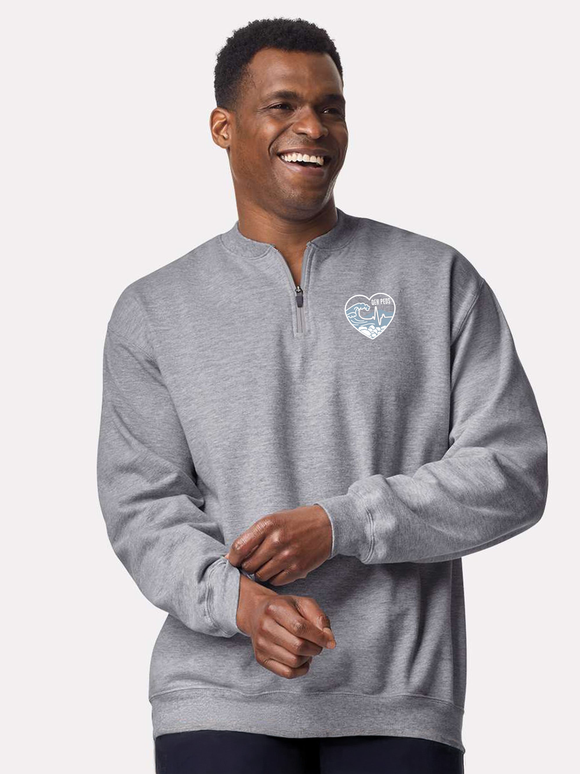 Queen Elizabeth Hospital Peds - Round 4 - SoftTouch 1/4 Zip Sweatshirt