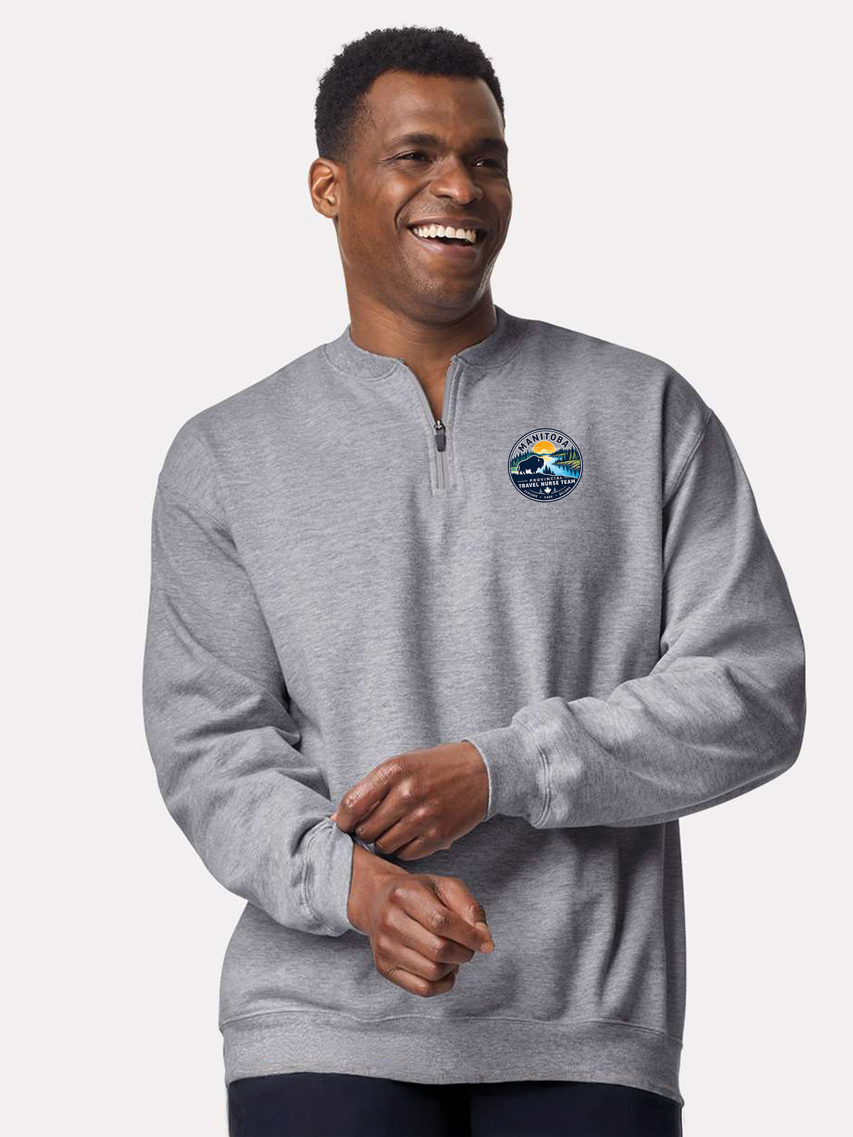 Provincial Travel Nurse Team - SoftTouch 1/4 Zip Sweatshirt