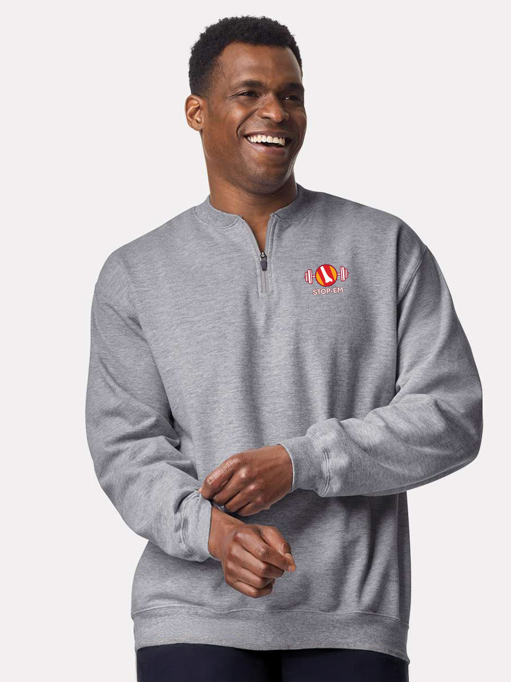University of Calgary STOP-EM - SoftTouch 1/4 Zip Sweatshirt