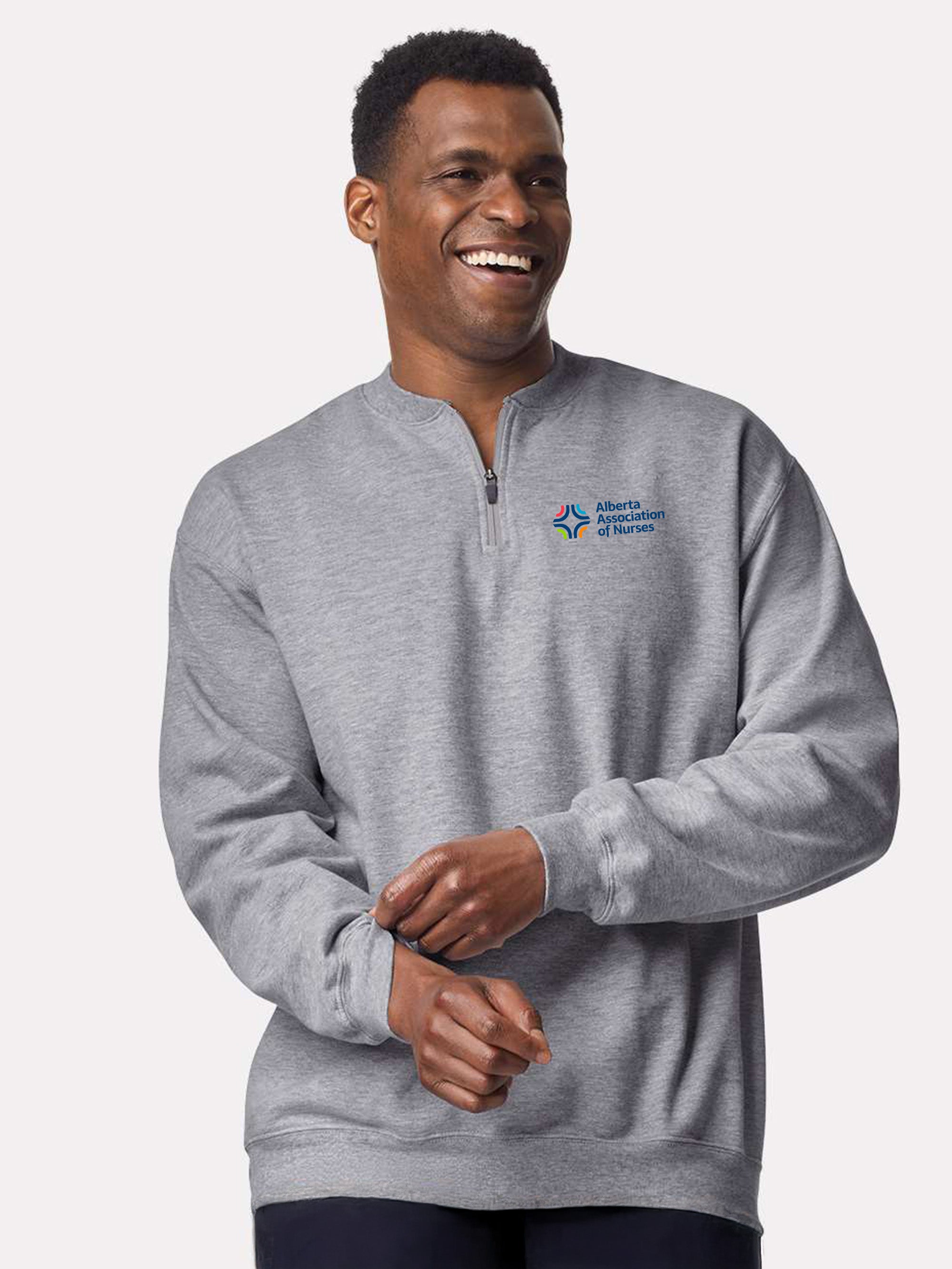 Alberta Association of Nurses - AAN - SoftTouch 1/4 Zip Sweatshirt