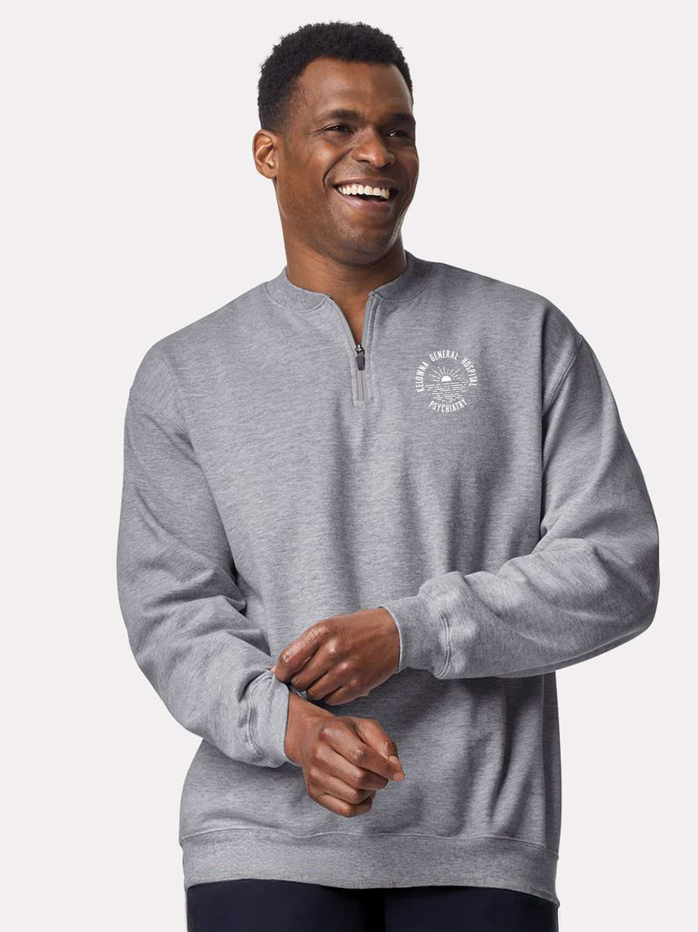 Kelowna General Hospital Psych - Round 4 - SoftTouch 1/4 Zip Sweatshirt