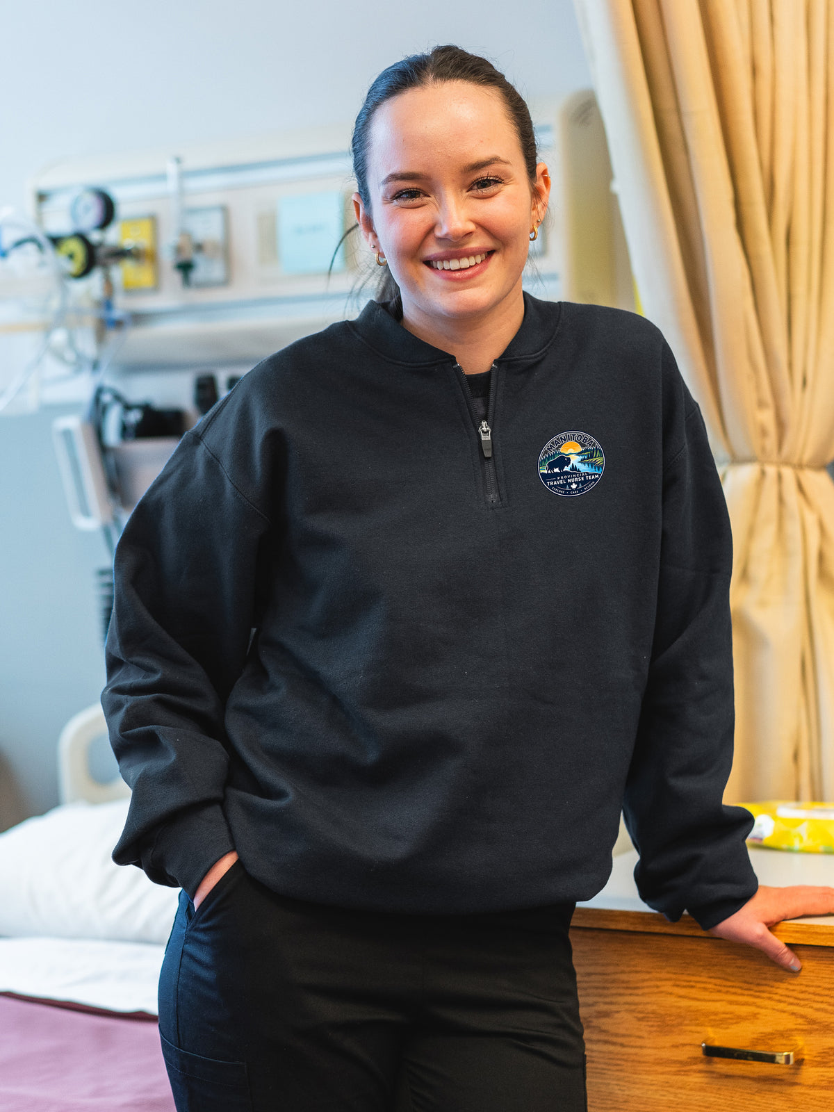 Provincial Travel Nurse Team - SoftTouch 1/4 Zip Sweatshirt