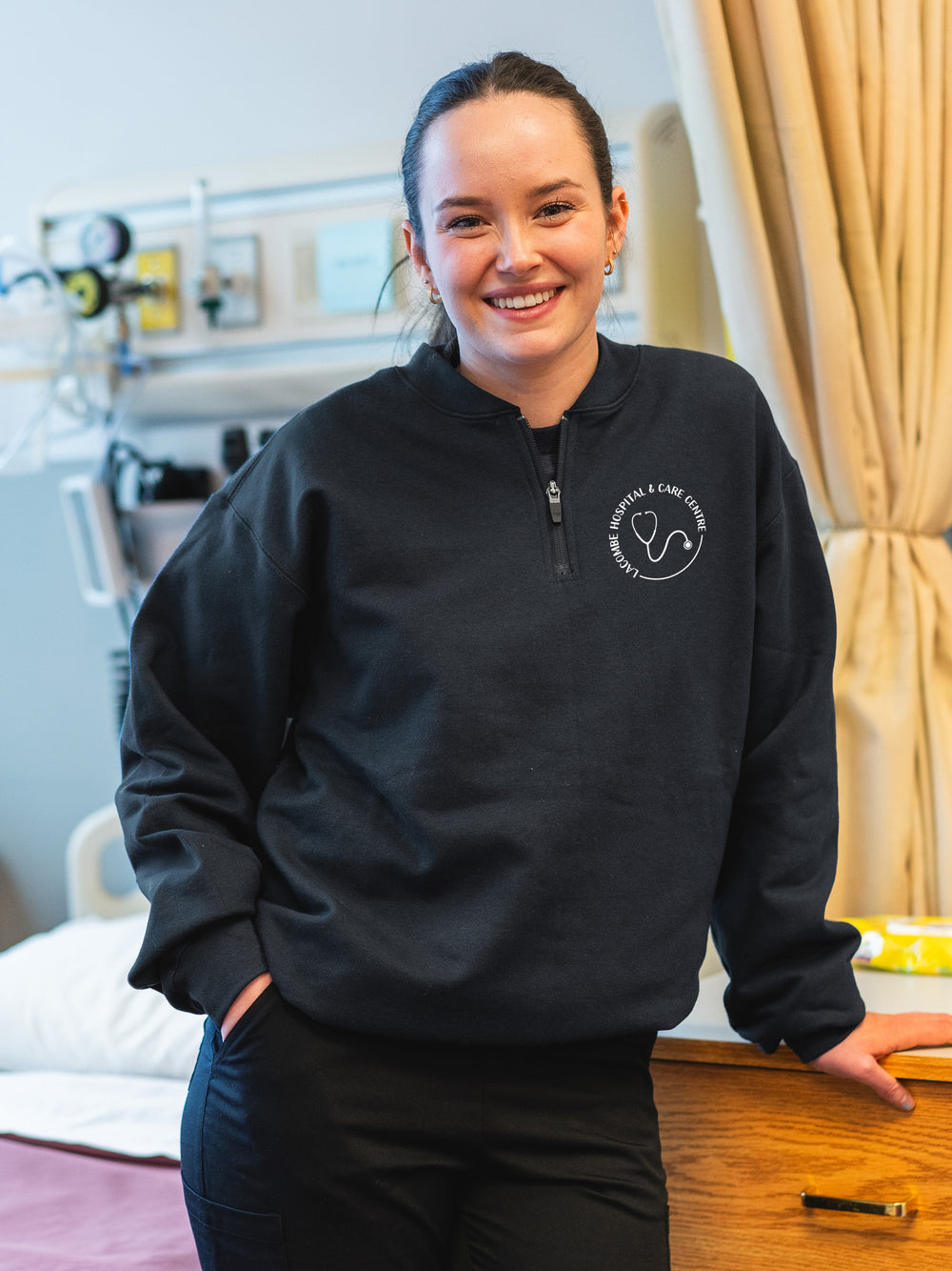 Lacombe Hospital & Care Centre - Acute Care & Emergency Dept - SoftTouch 1/4 Zip Sweatshirt