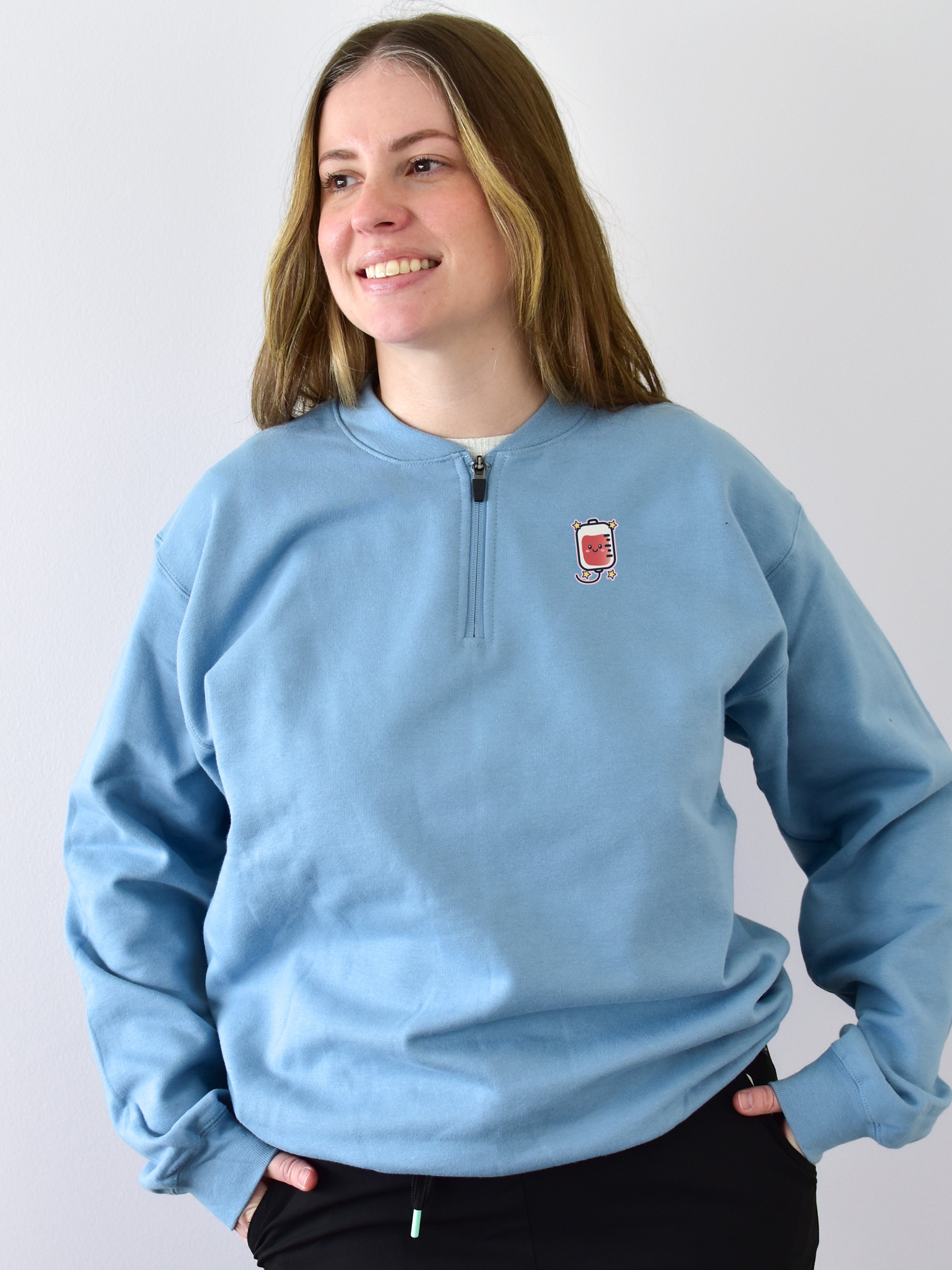 Kawaii - SoftTouch 1/4 Zip Sweatshirt