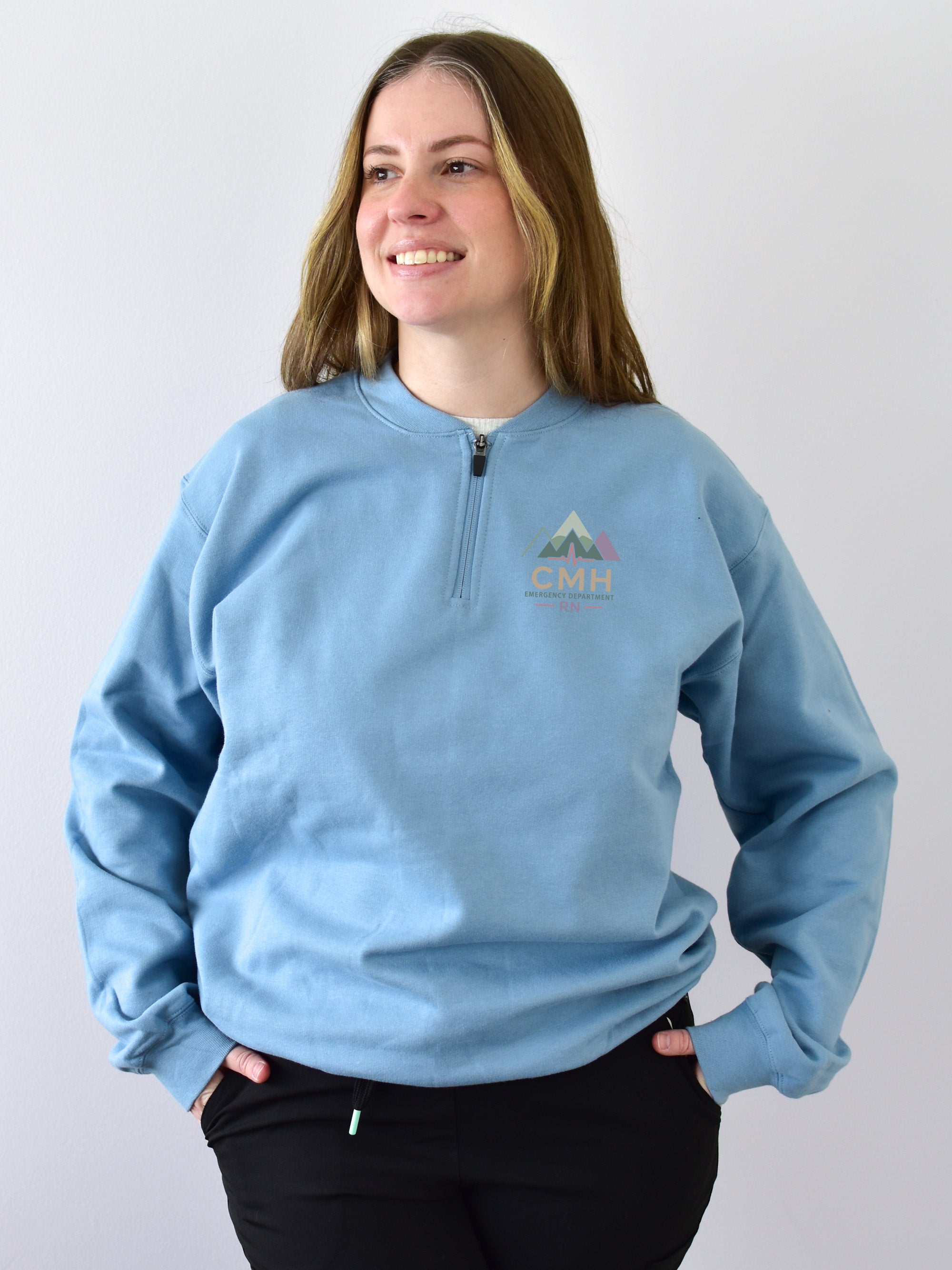 Cariboo Memorial Hospital Emergency Department - Round 2 - SoftTouch 1/4 Zip Sweatshirt