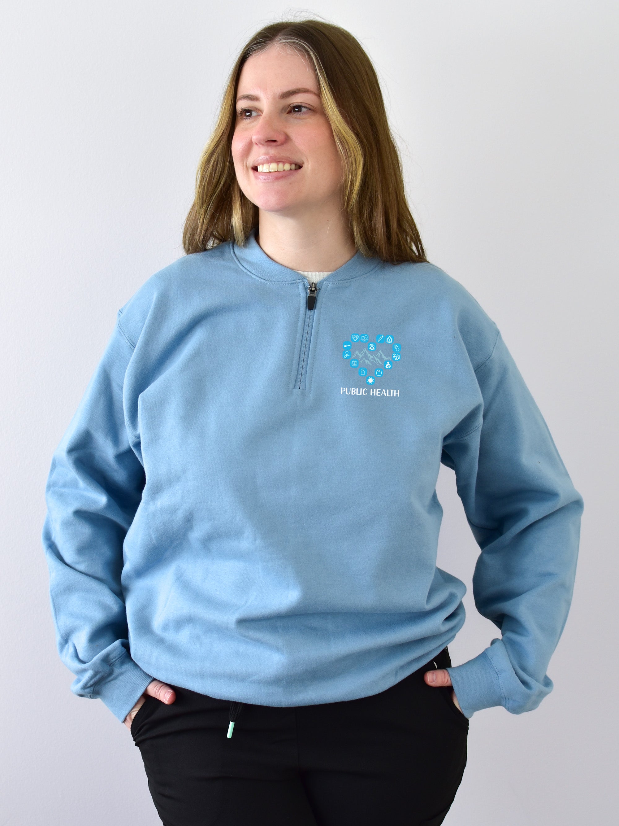 Shaganappi Public Health - SoftTouch 1/4 Zip Sweatshirt