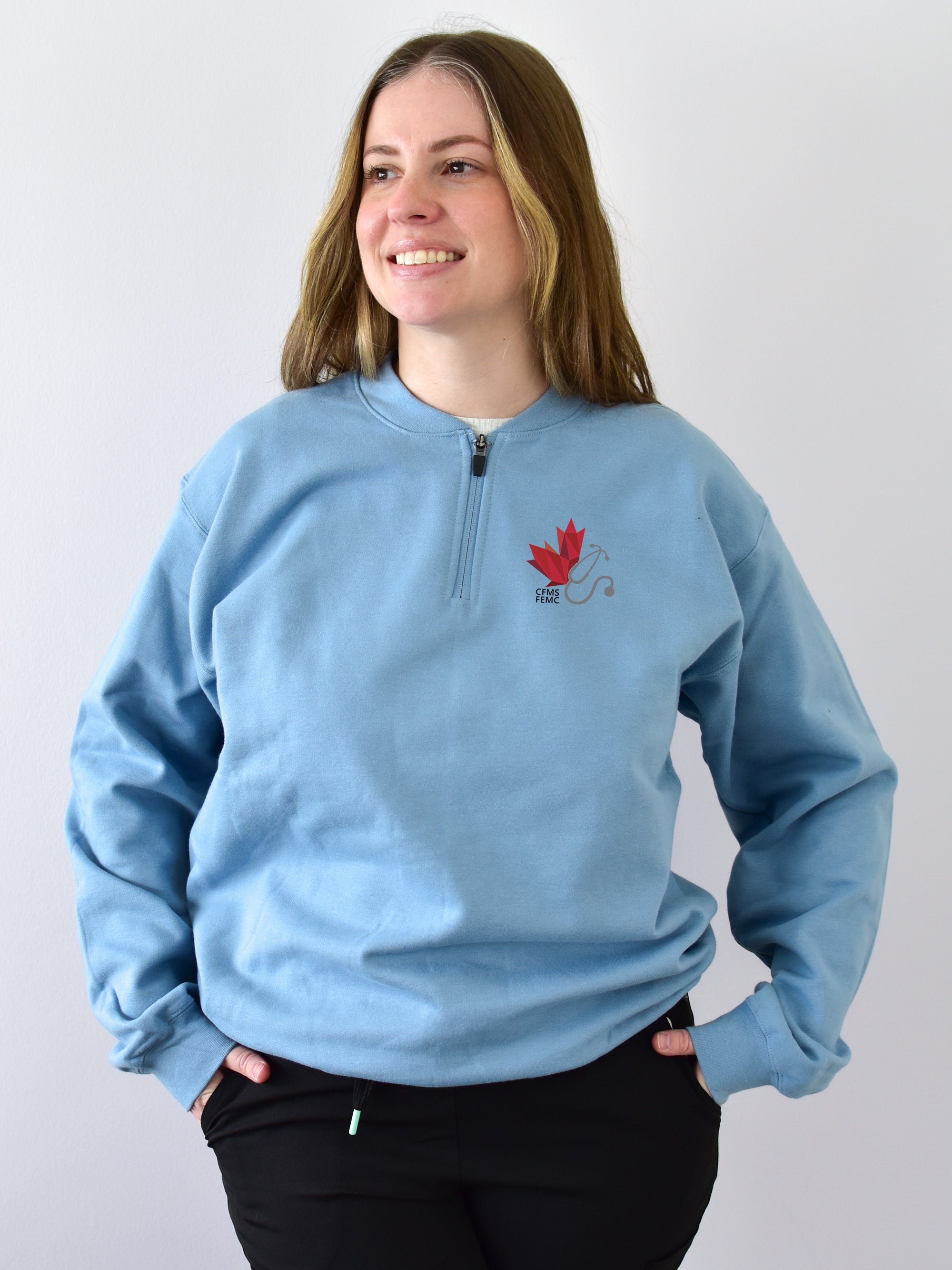 Canadian Federation of Medical Students - SoftTouch 1/4 Zip Sweatshirt