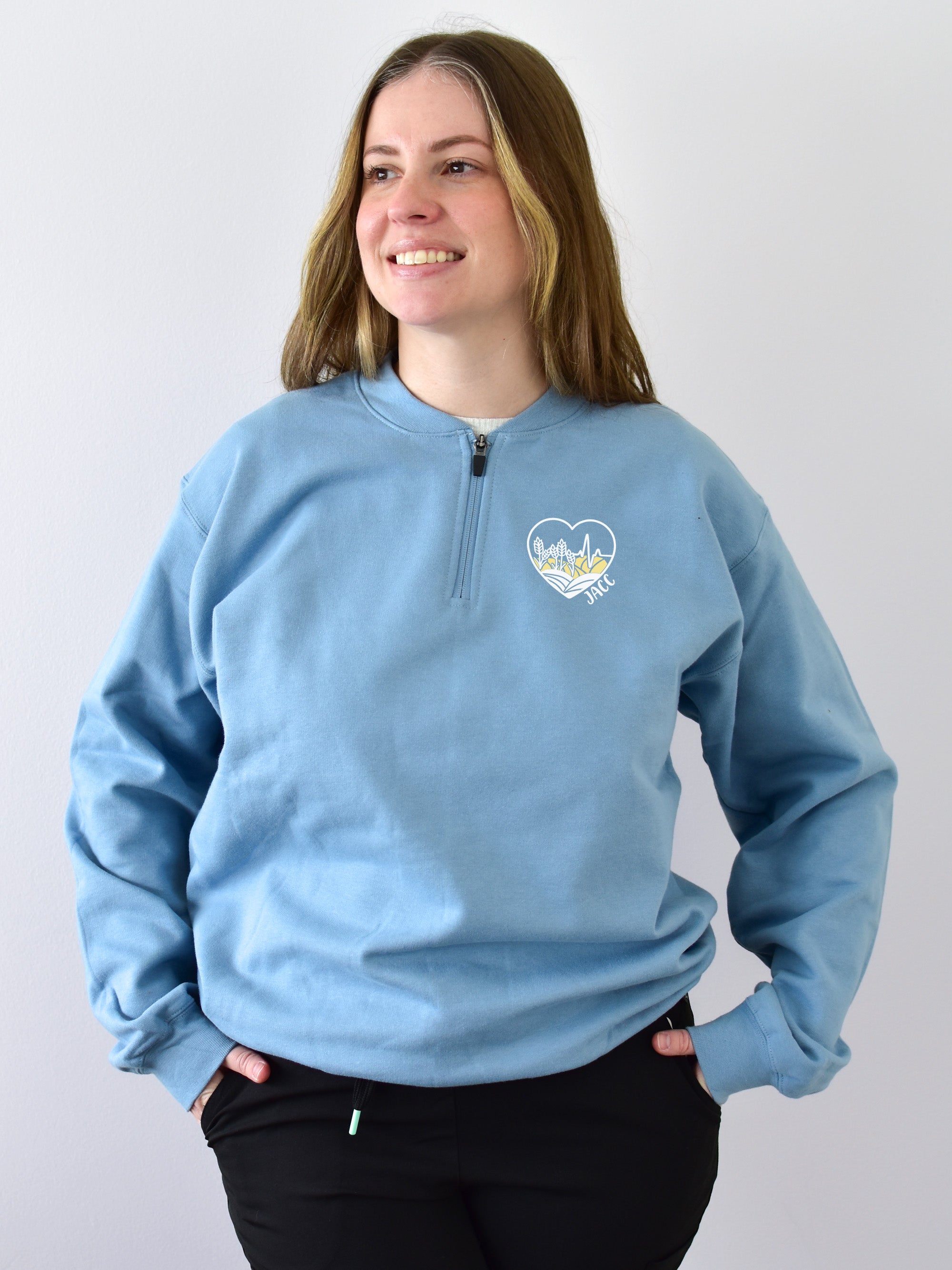 Jack Ady Cancer Centre (JACC) - Round 4 - SoftTouch 1/4 Zip Sweatshirt
