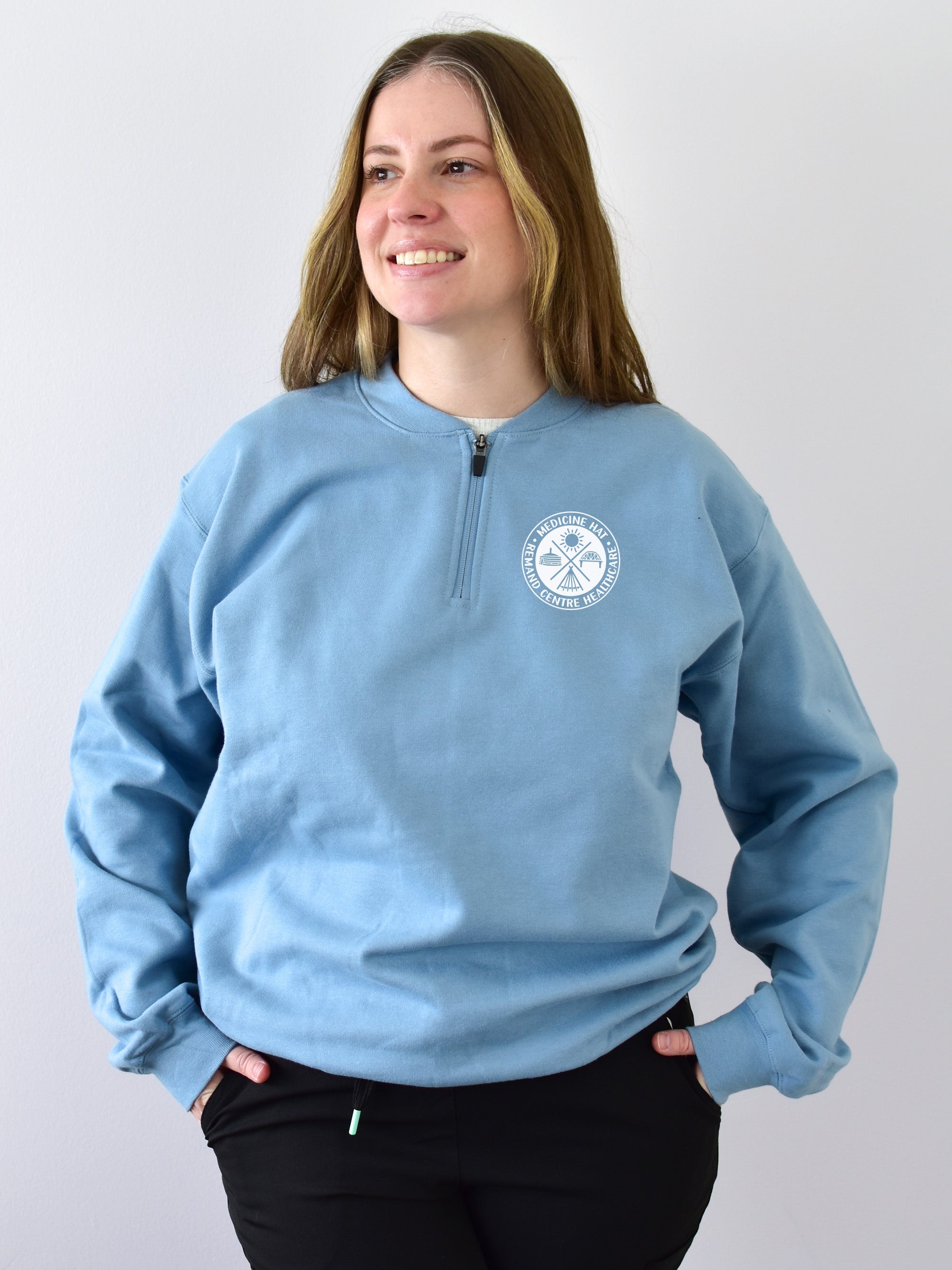 Medicine Hat Remand Centre Healthcare - Round 2 - SoftTouch 1/4 Zip Sweatshirt