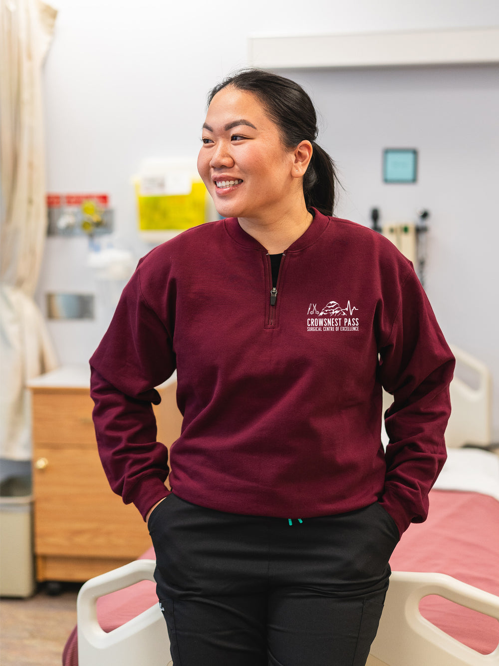 The Crowsnest Pass Centre of Surgical Excellence - Round 2 - SoftTouch 1/4 Zip Sweatshirt
