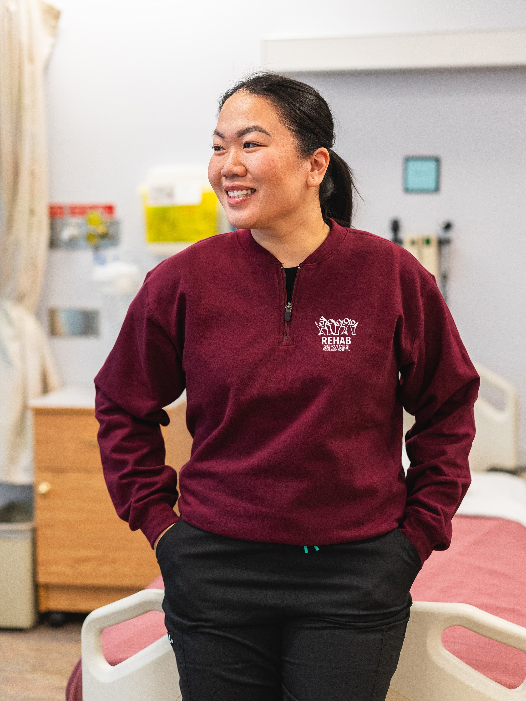 Royal Alexandra Hospital Rehabilitation Services - SoftTouch 1/4 Zip Sweatshirt