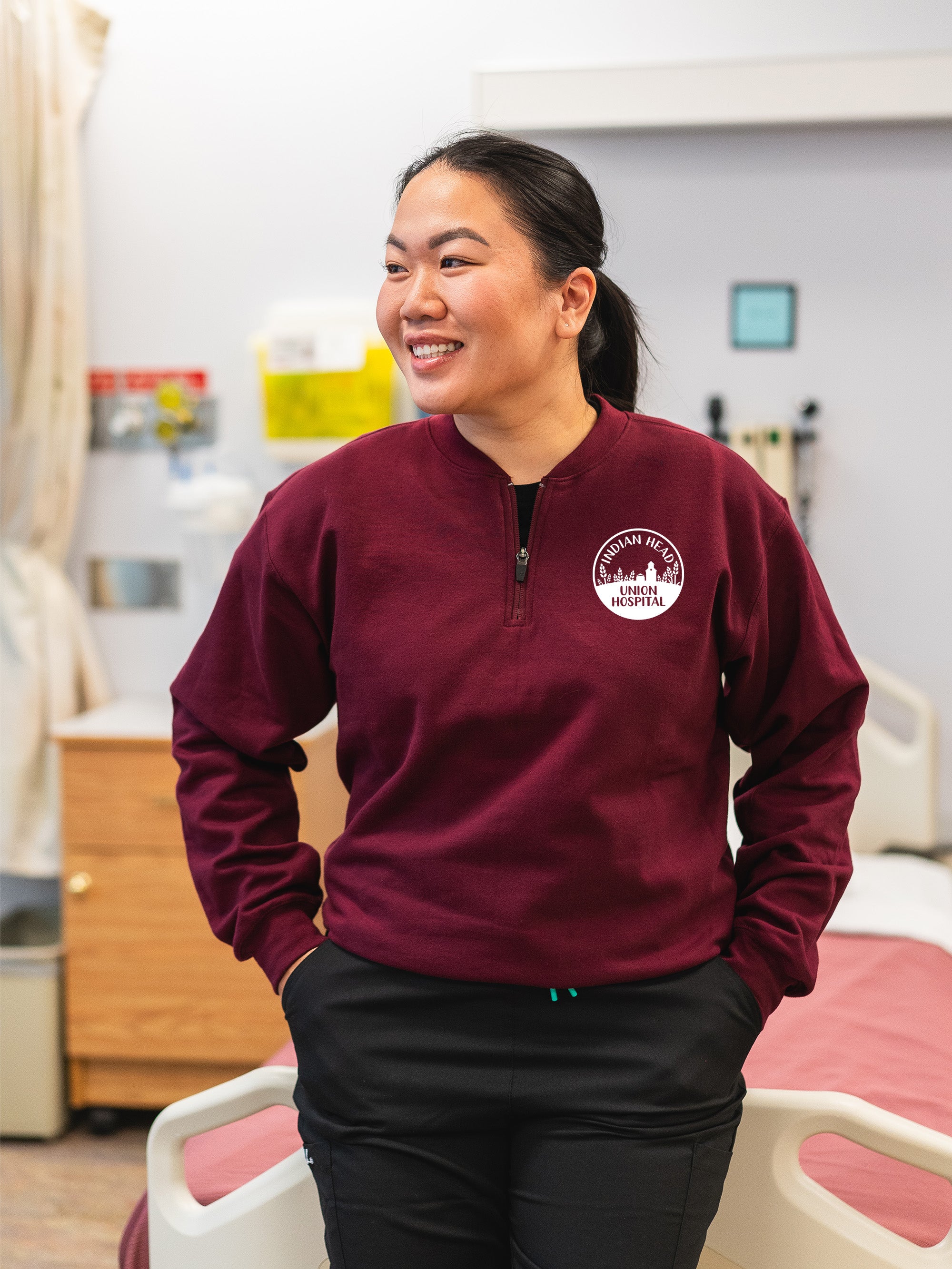 Indian Head Union Hospital - Round 4 - SoftTouch 1/4 Zip Sweatshirt