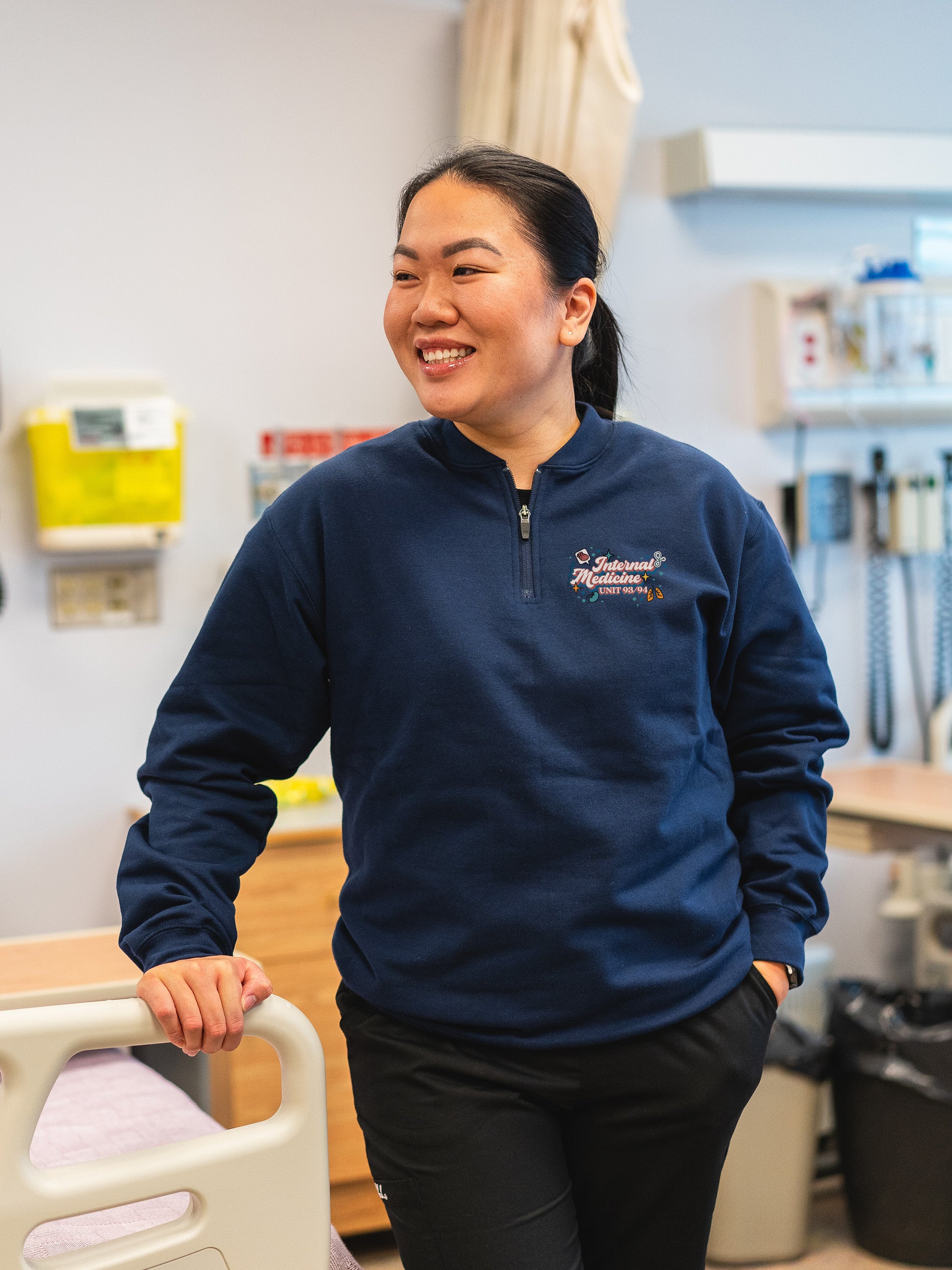 Rockyview General Hospital - Unit 93/94 - Internal Medicine & Pulmonology - SoftTouch 1/4 Zip Sweatshirt