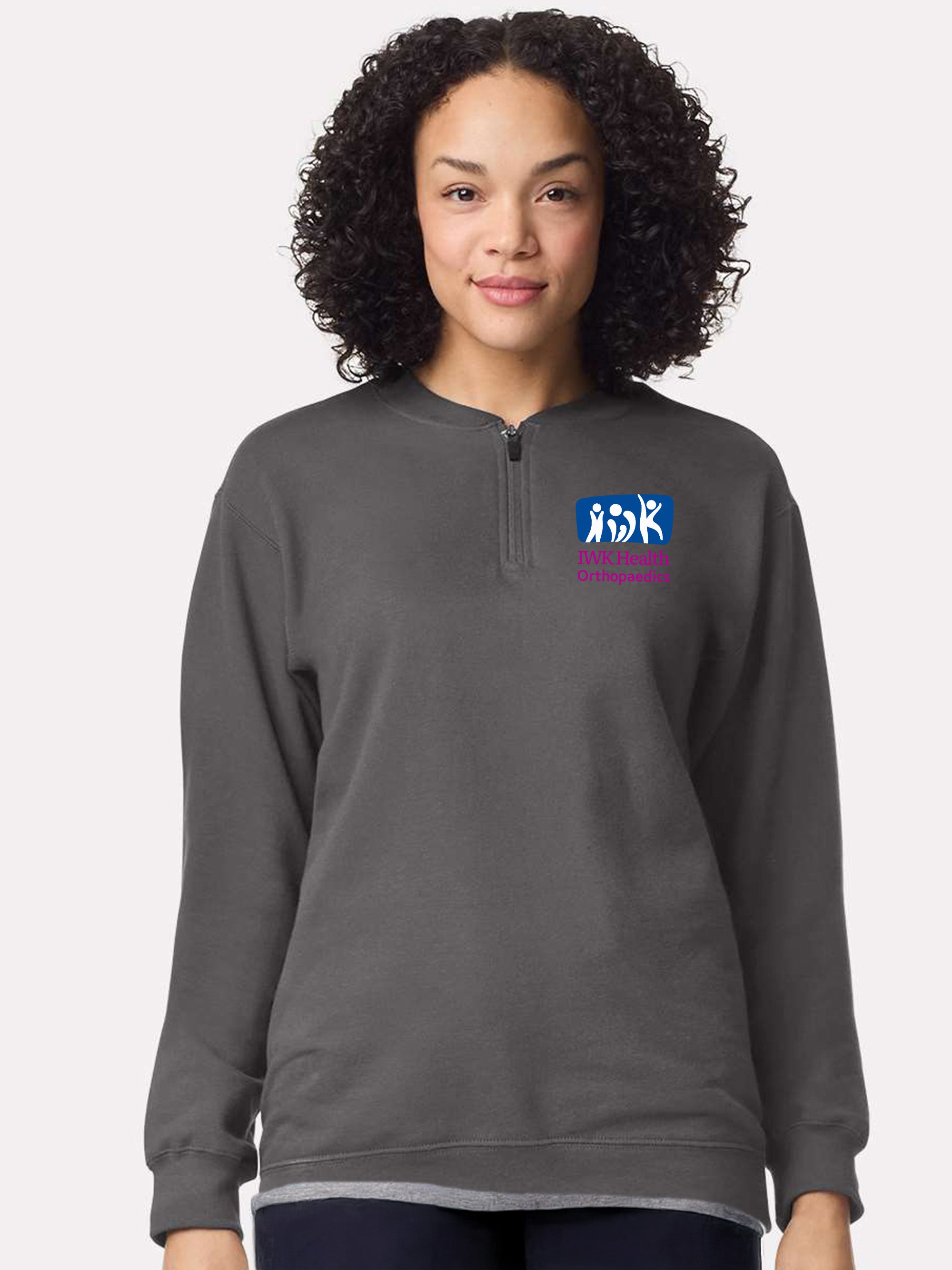 IWK Orthopaedics Department - Round 2 - SoftTouch 1/4 Zip Sweatshirt