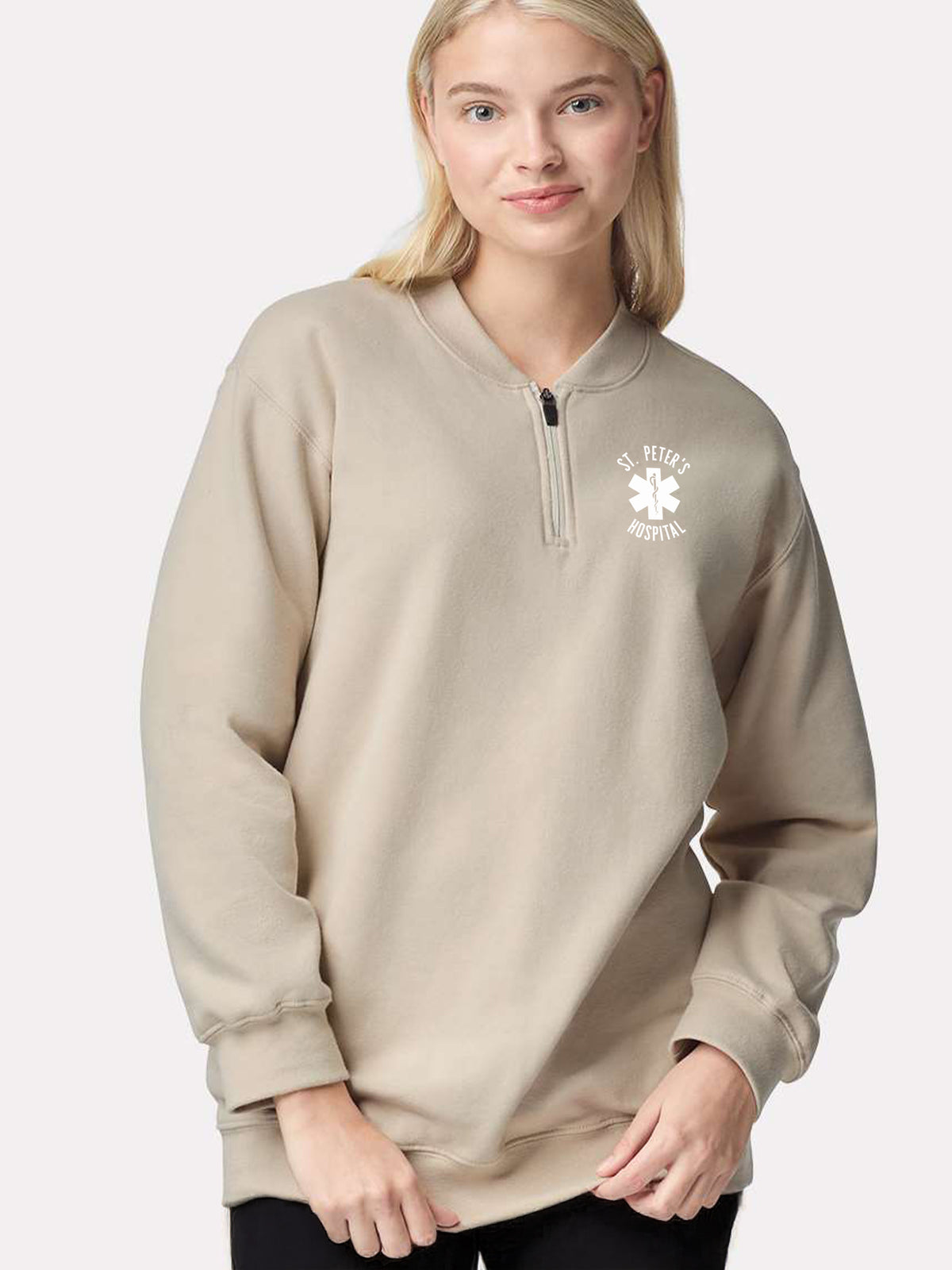 St. Peter’s Hospital - Round 2 - SoftTouch 1/4 Zip Sweatshirt