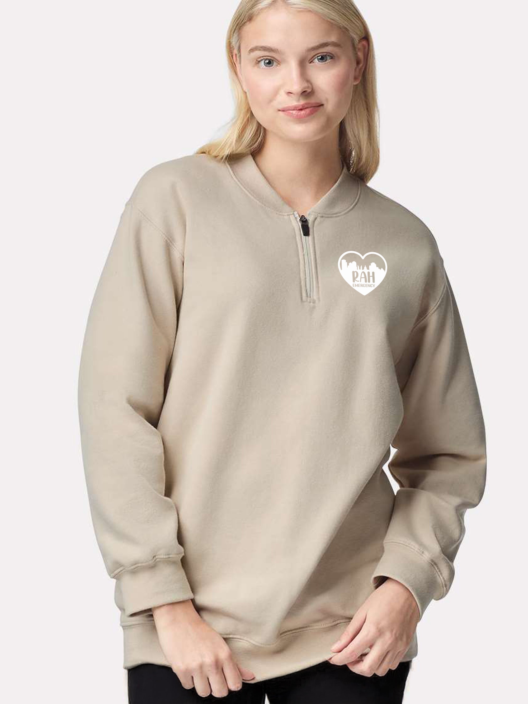 Royal Alexandra Hospital Emergency - Round 7 - SoftTouch 1/4 Zip Sweatshirt