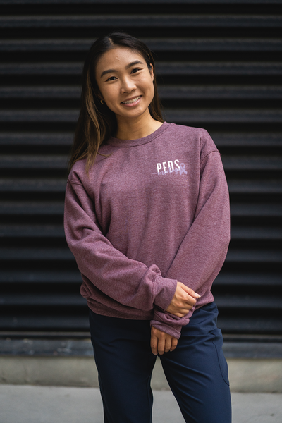 Peds Oncology Retro - Non-Pocketed Crew Sweatshirt