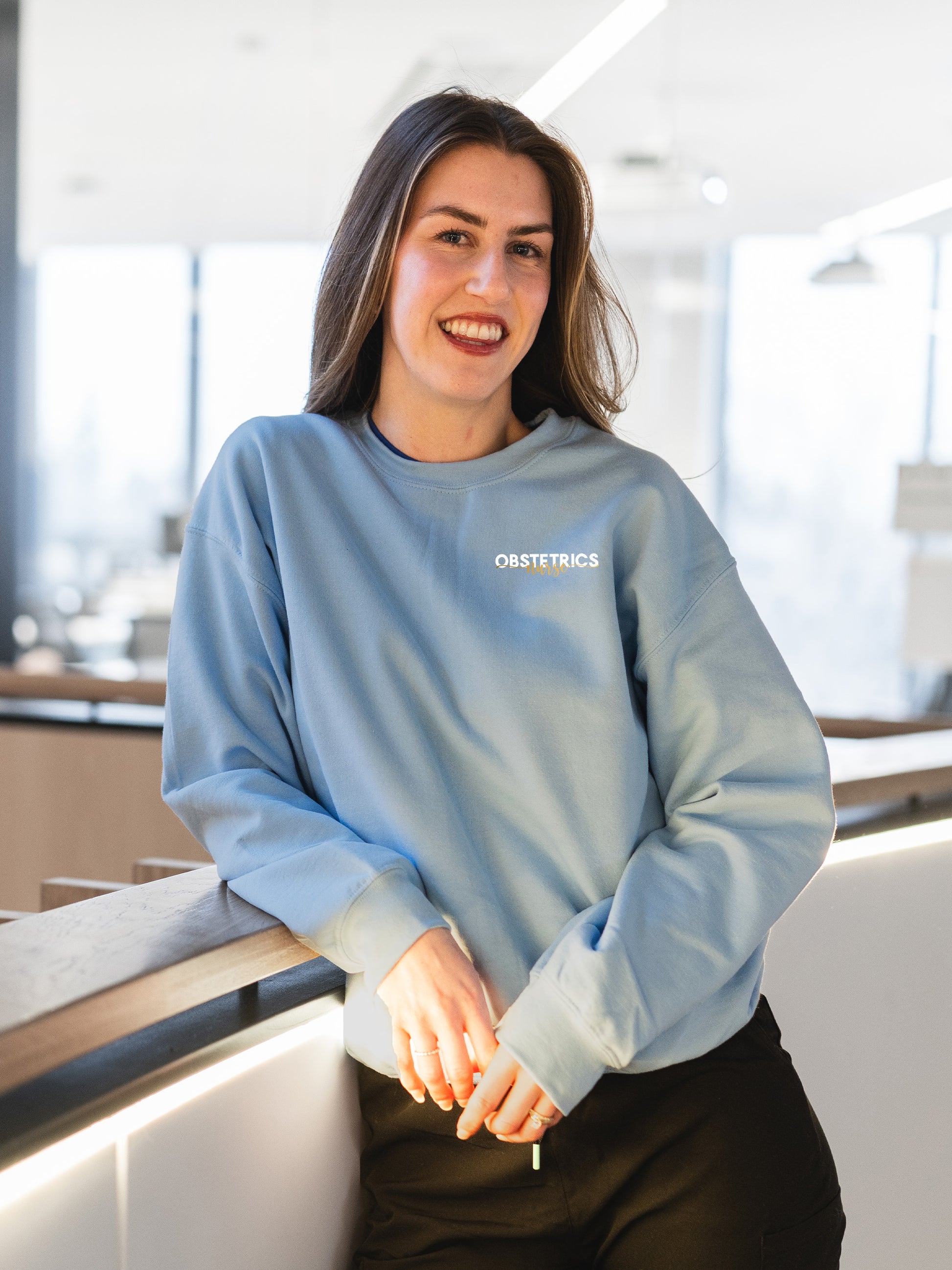 Grande Prairie Regional Hospital Obstetrics - Round 2 - SoftTouch Midweight Sweatshirt - Lubdub Apparel