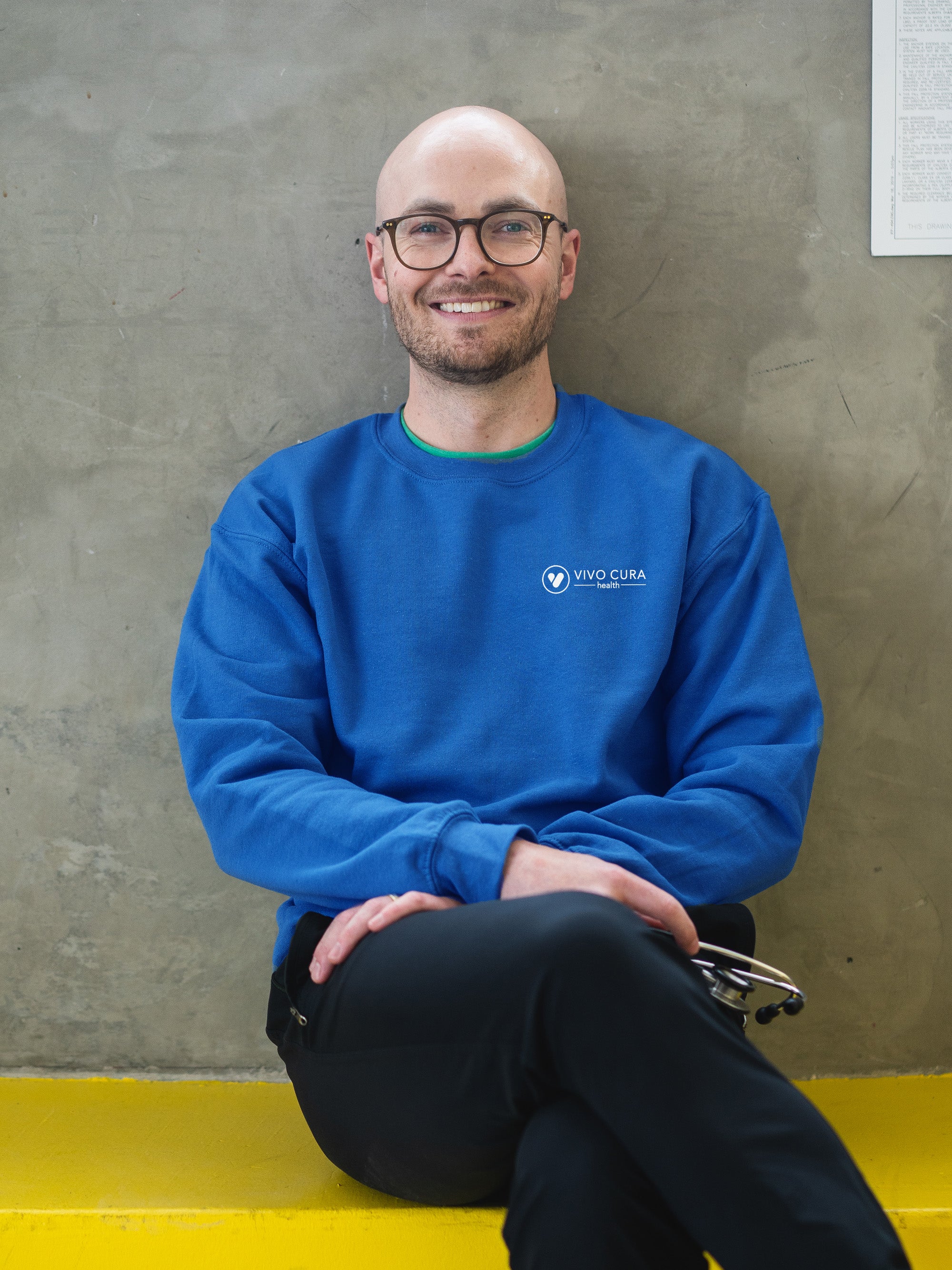 Vivo Cura Health - SoftTouch Midweight Sweatshirt - Lubdub Apparel