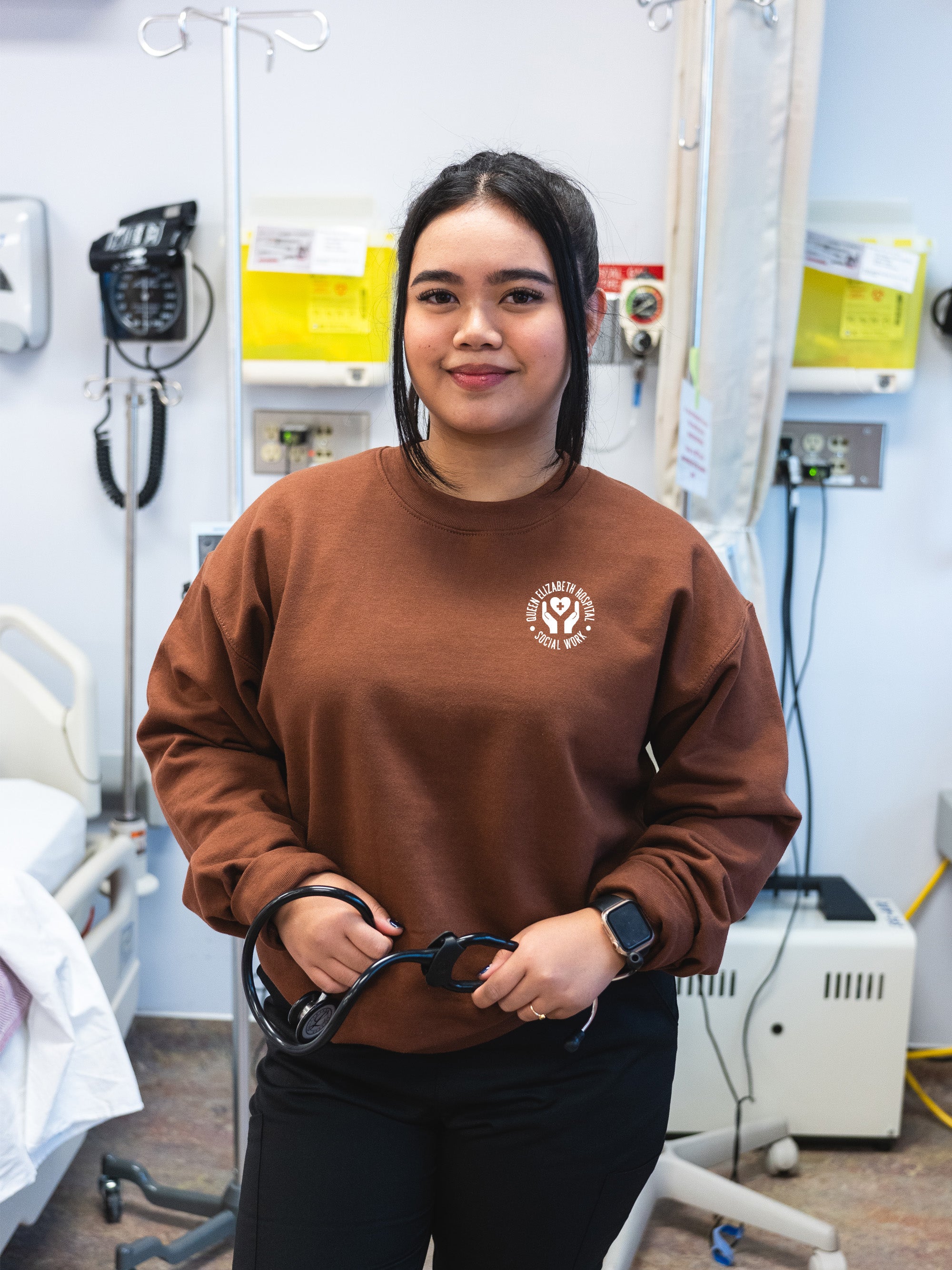 Queen Elizabeth Hospital Social Work - SoftTouch Midweight Sweatshirt - Lubdub Apparel