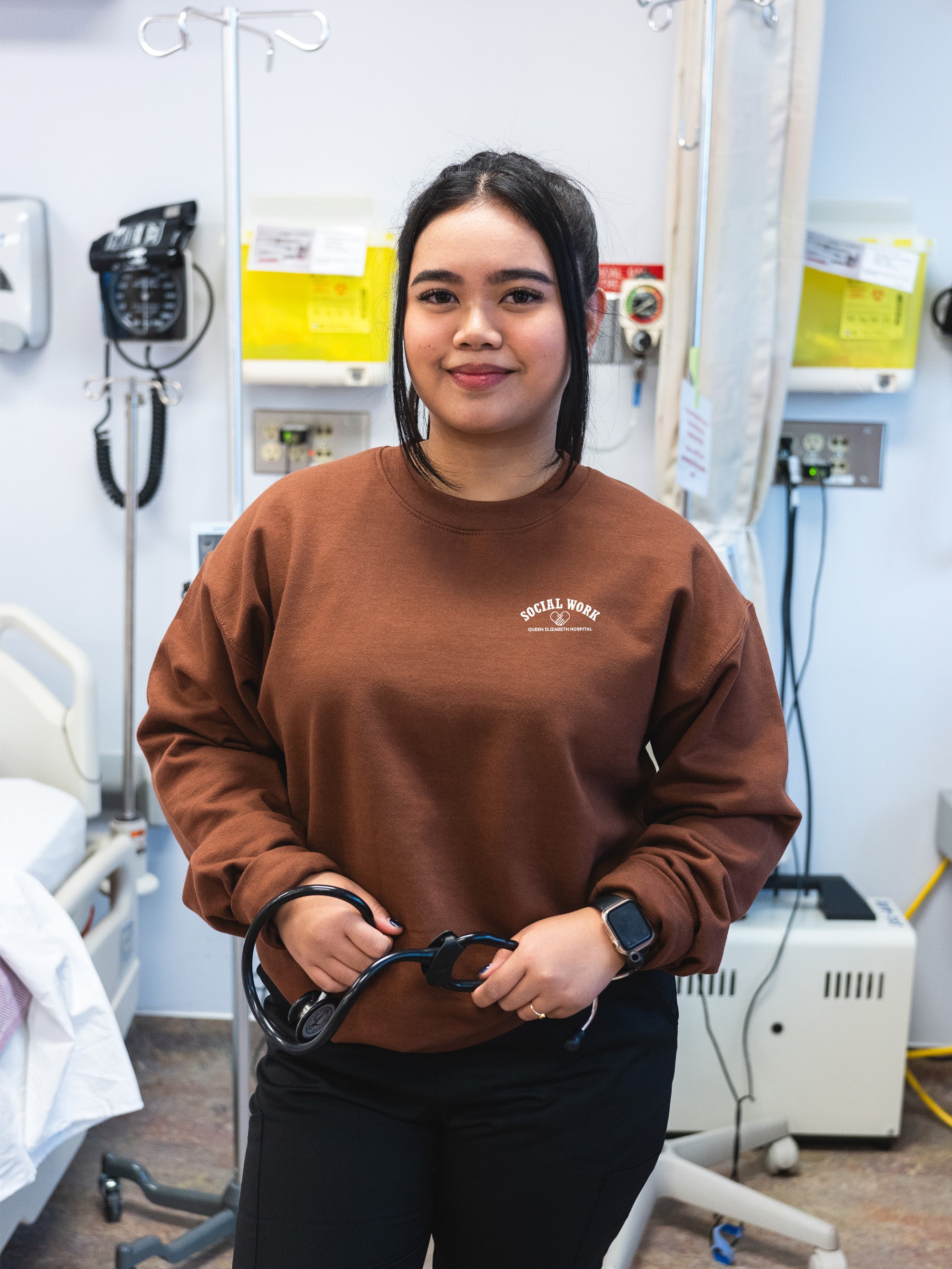 Queen Elizabeth Hospital Social Work - SoftTouch Midweight Sweatshirt - Lubdub Apparel