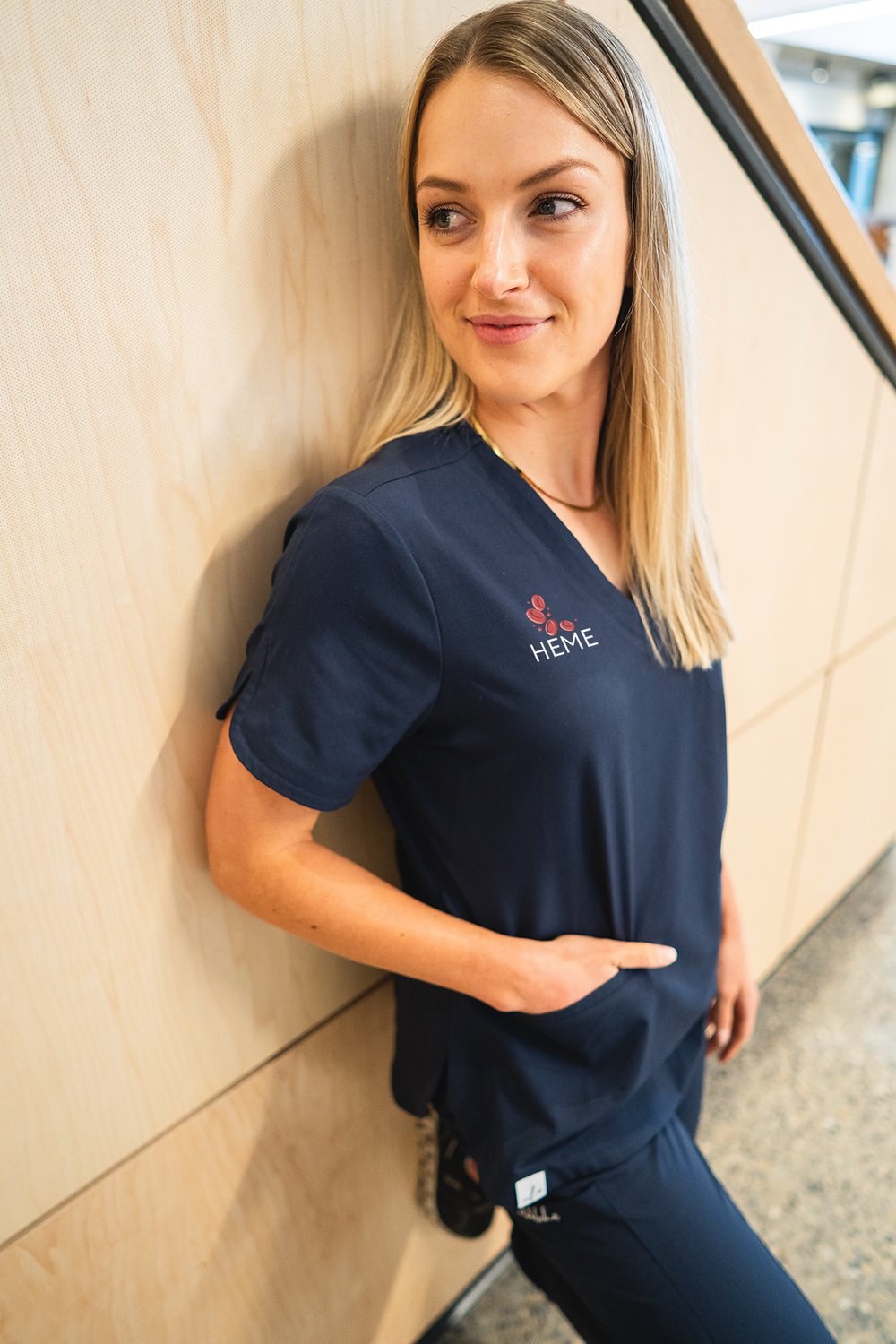 Emblem - Rosa Scrub Top