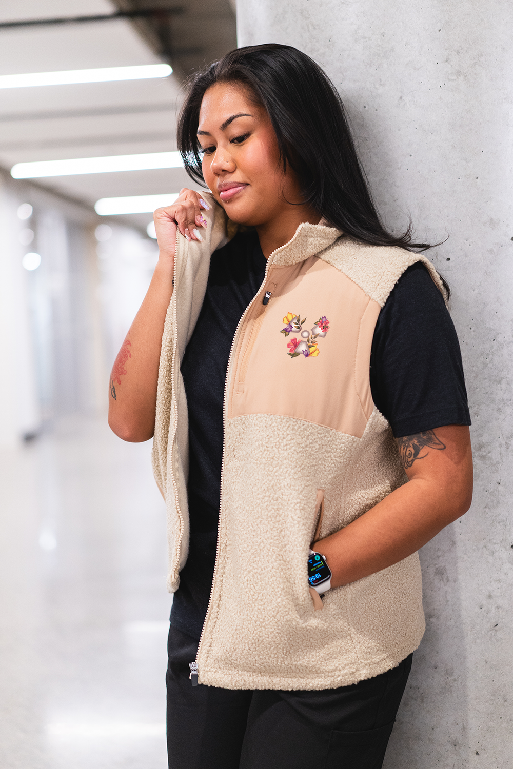 Floral Sketch - Code Cozy Vest