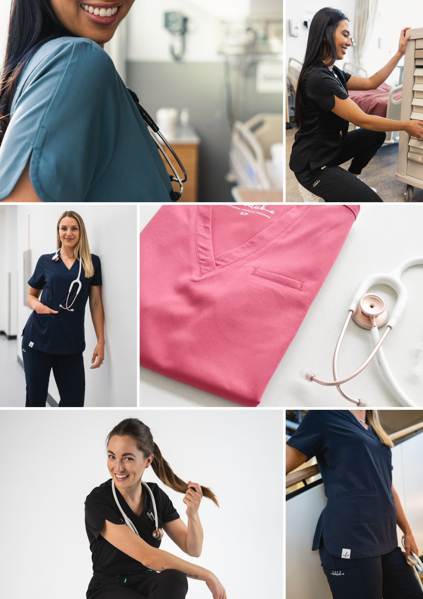 Emblem - Rosa Scrub Top