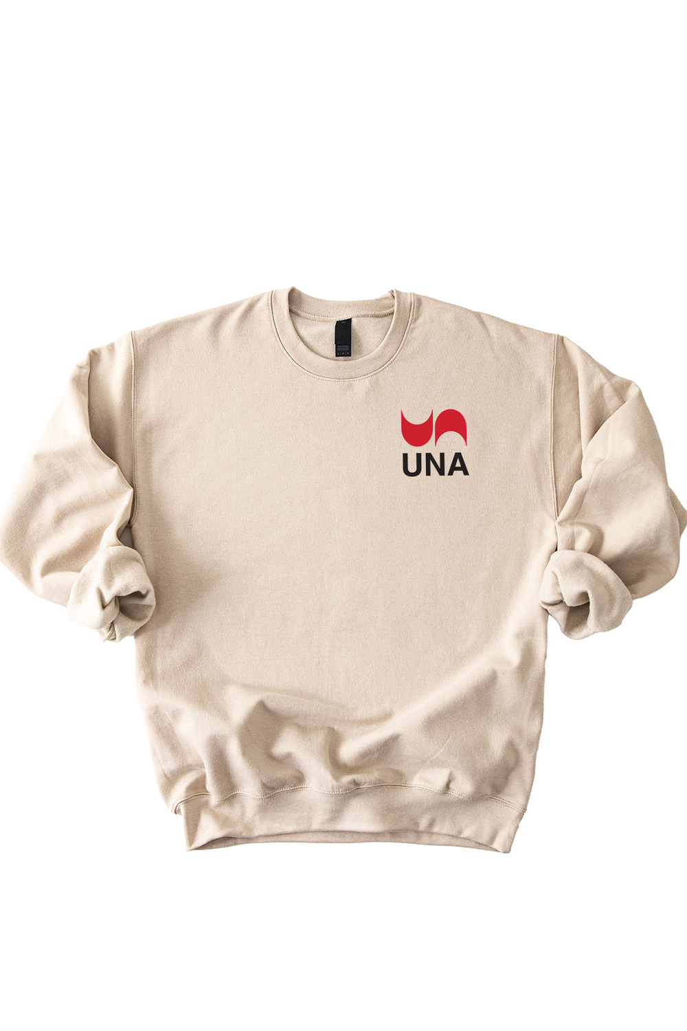 UNA Official Logo - Midweight Non-Pocketed Crew Sweatshirt
