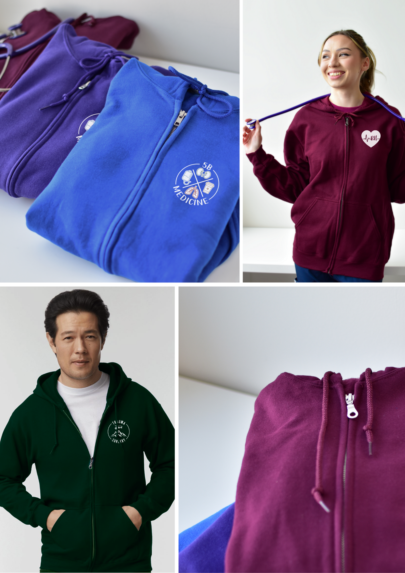 Indian Head Union Hospital - Round 4 - Standard Full Zip Hoodie